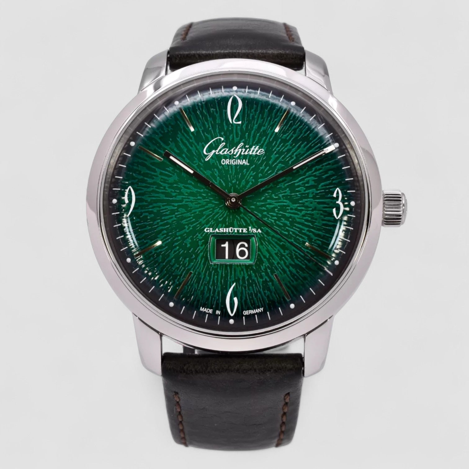Glashutte Senator Sixties Automatic Green Dial Men's Watch