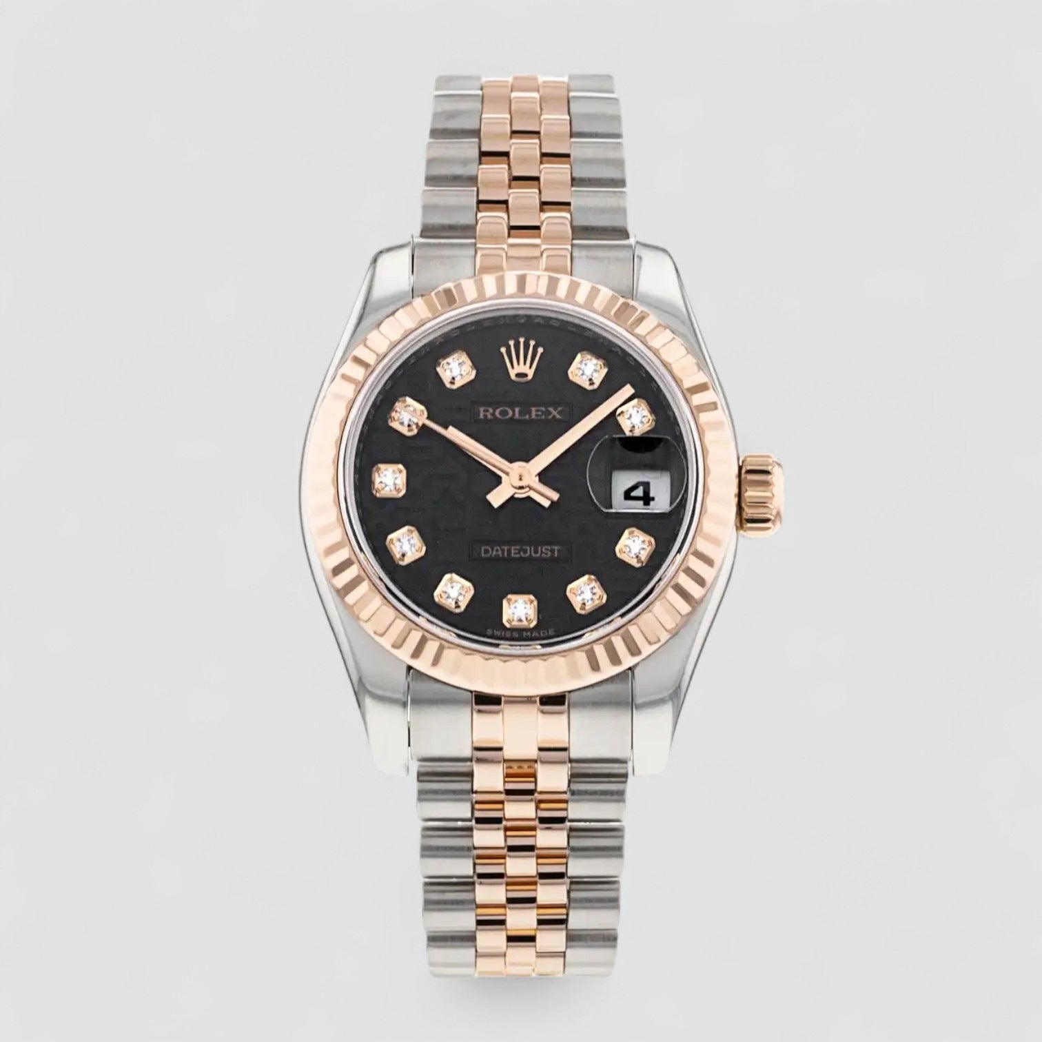 Lady-Datejust 26 Model Ref-179171 Rose Gold & Steel