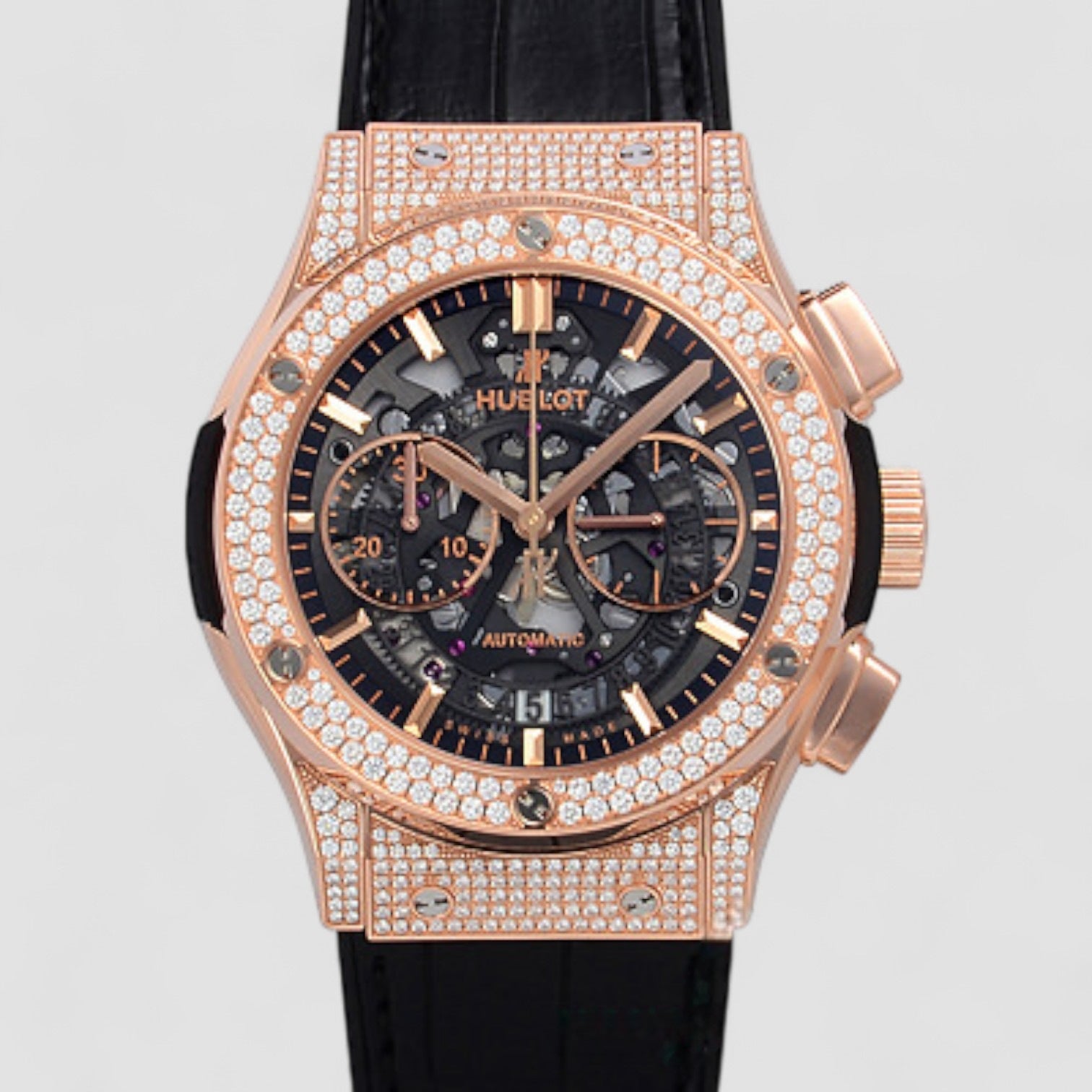 Classic Fusion Chronograph Aerofusion King Gold Pave 45mm Watch