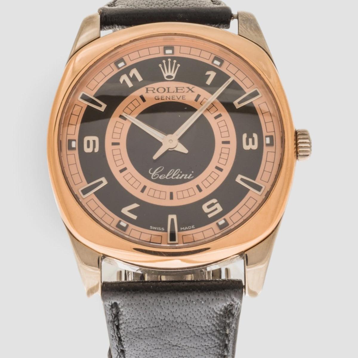 Cellini Danaos 38mm White Gold Black Dial