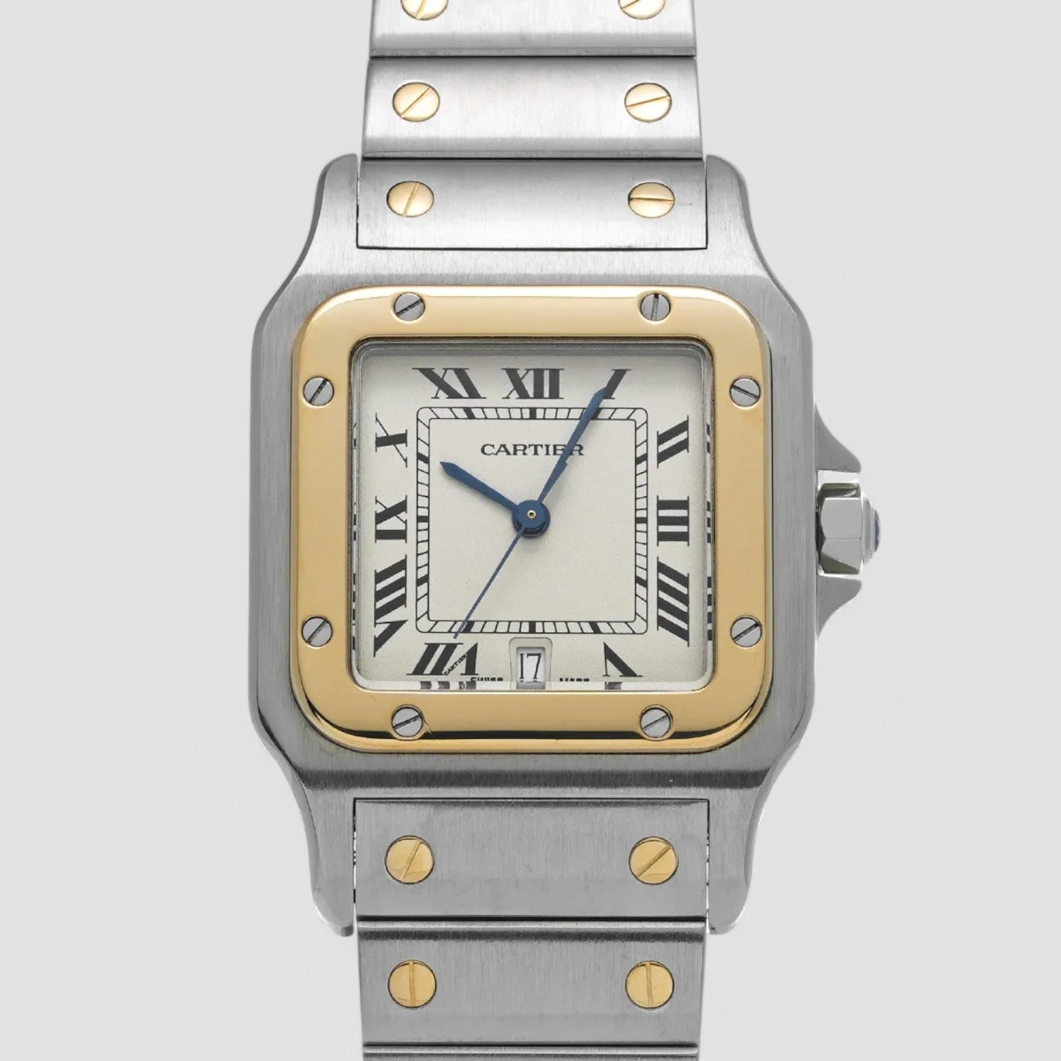 Santos SS / 18K Yellow Gold Quartz Description