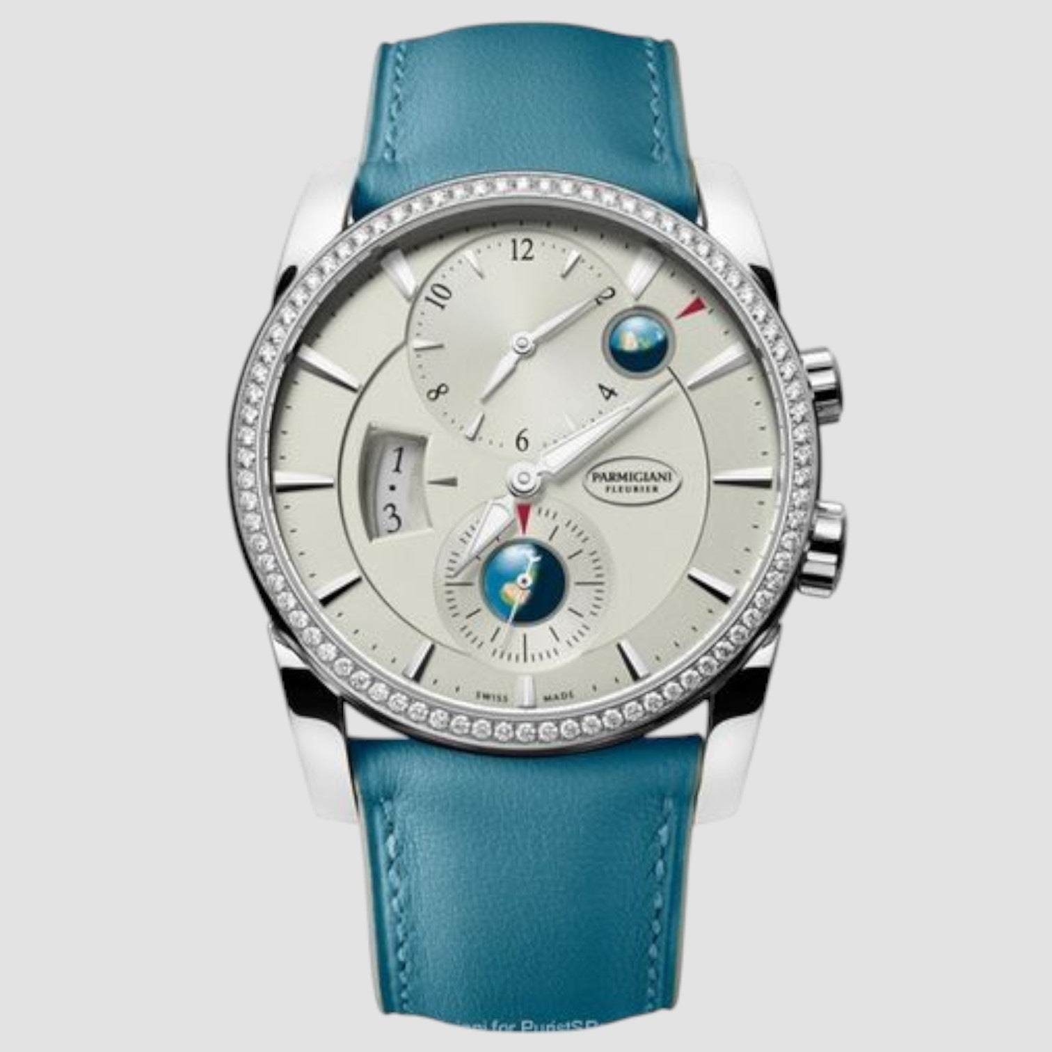 Tonda Ladies Hemispheres Globo Diamonds Women's Watch 42mm
