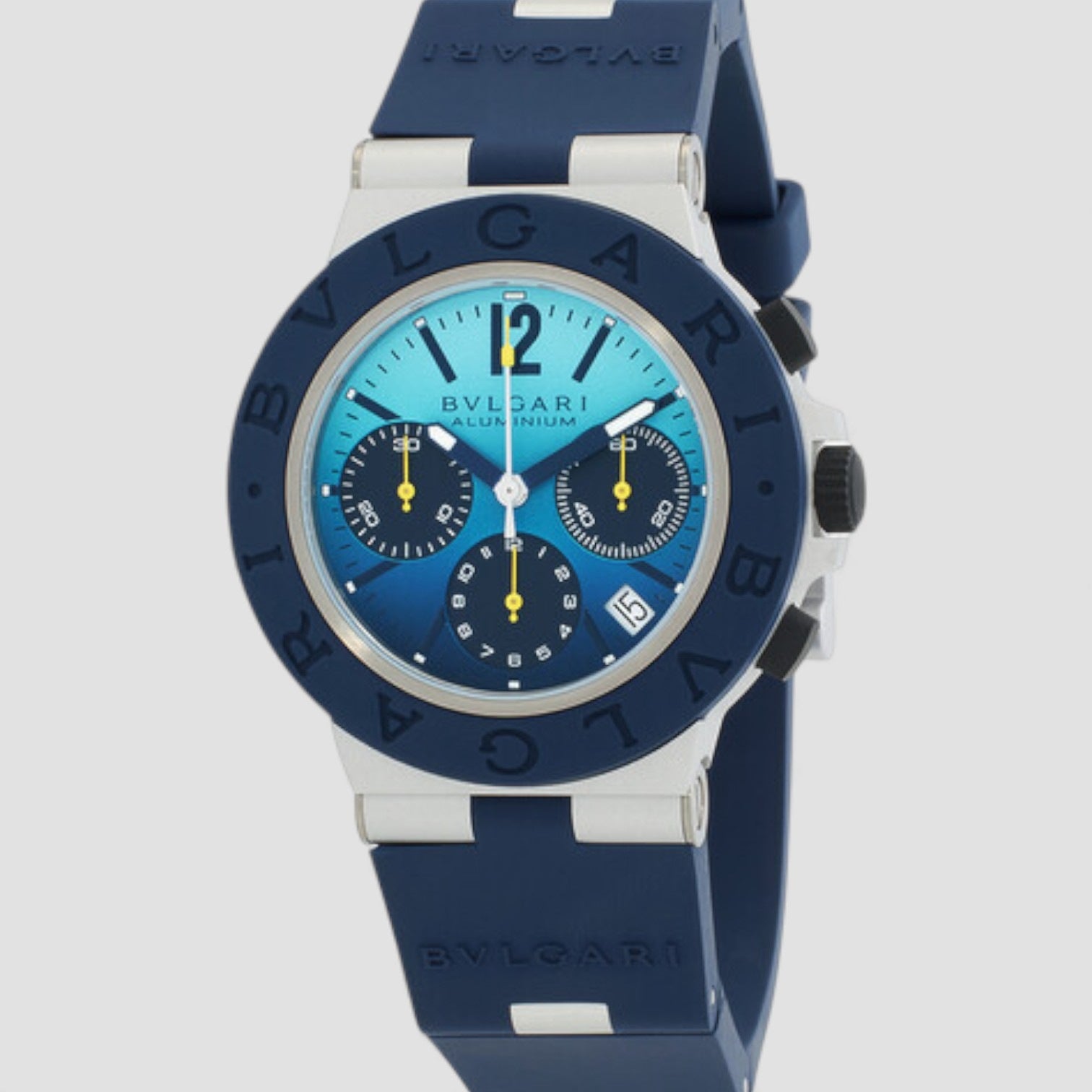 Aluminium Capri Edition Chronograph Automatic Blue Dial Men's Watch