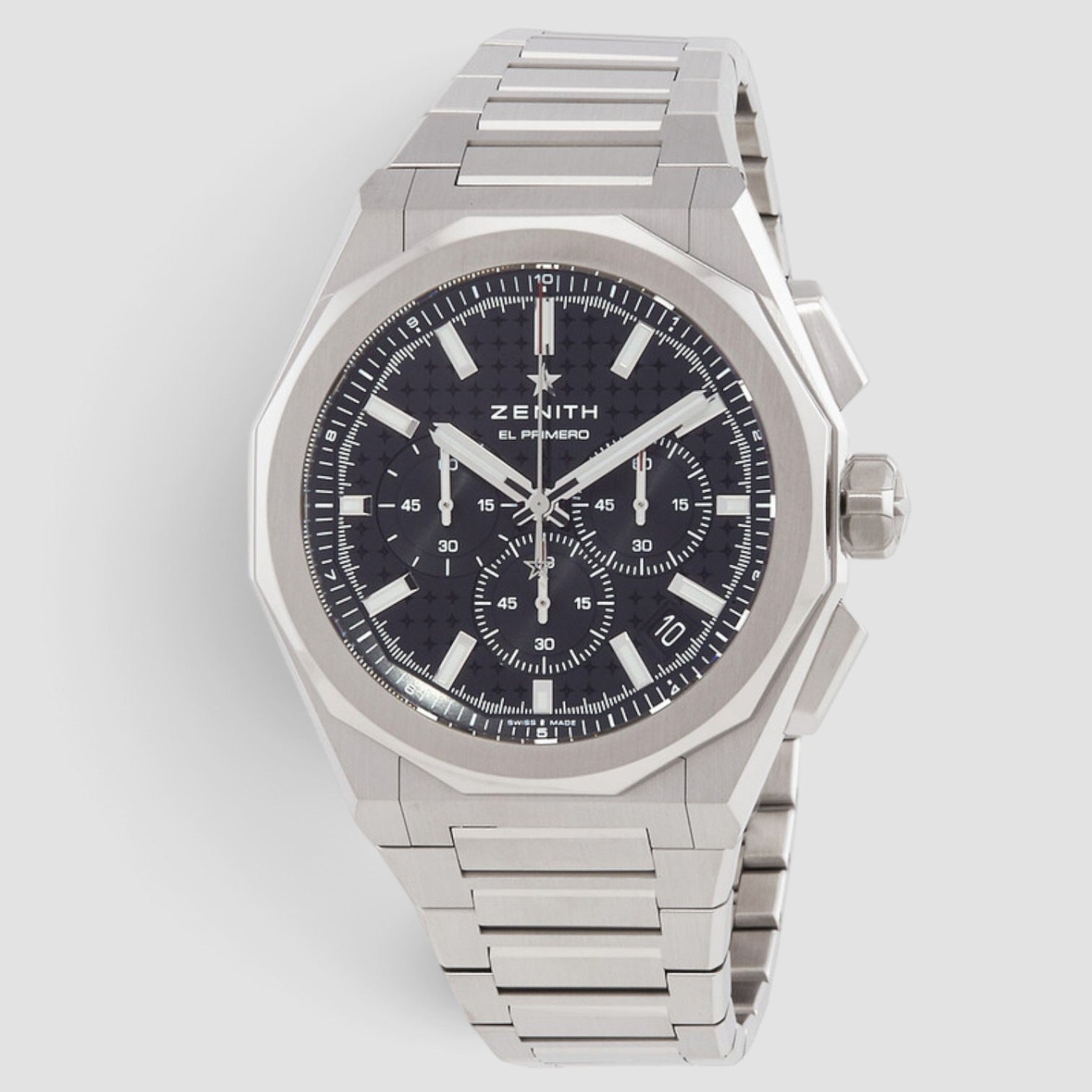 Defy Skyline Chronograph 42mm Steel Black Dial