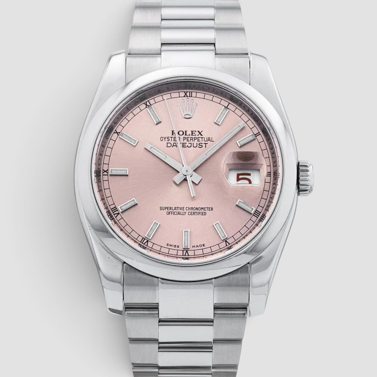 Datejust 36 Pink Index Dial Oyster