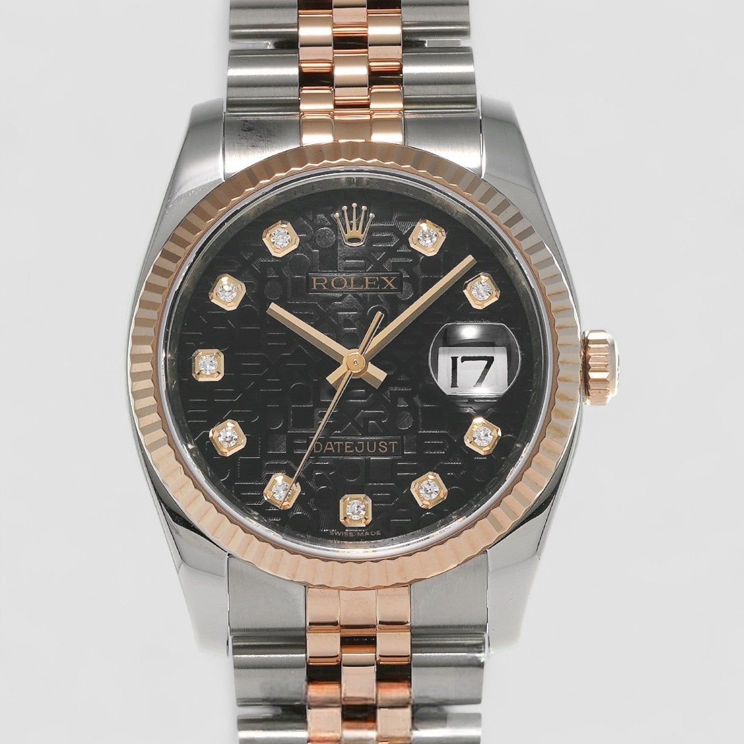 Datejust 36mm Factory Jubilee Black Diamond Dial