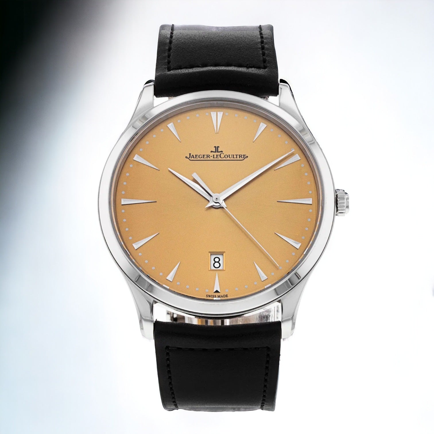 Master Ultra Thin Date Champagne Dial SS