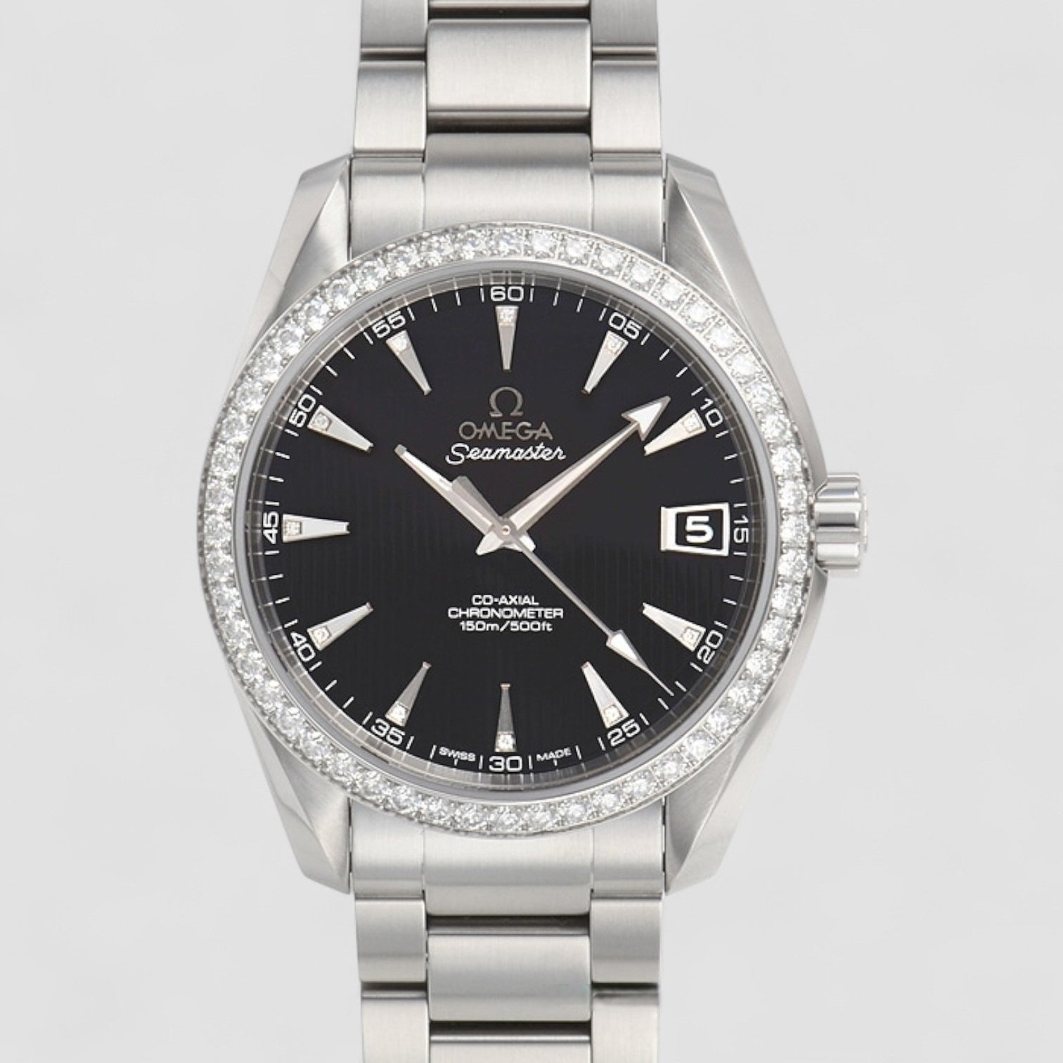 Seamaster Aqua Terra Automatic Diamond Black Dial Unisex Watch