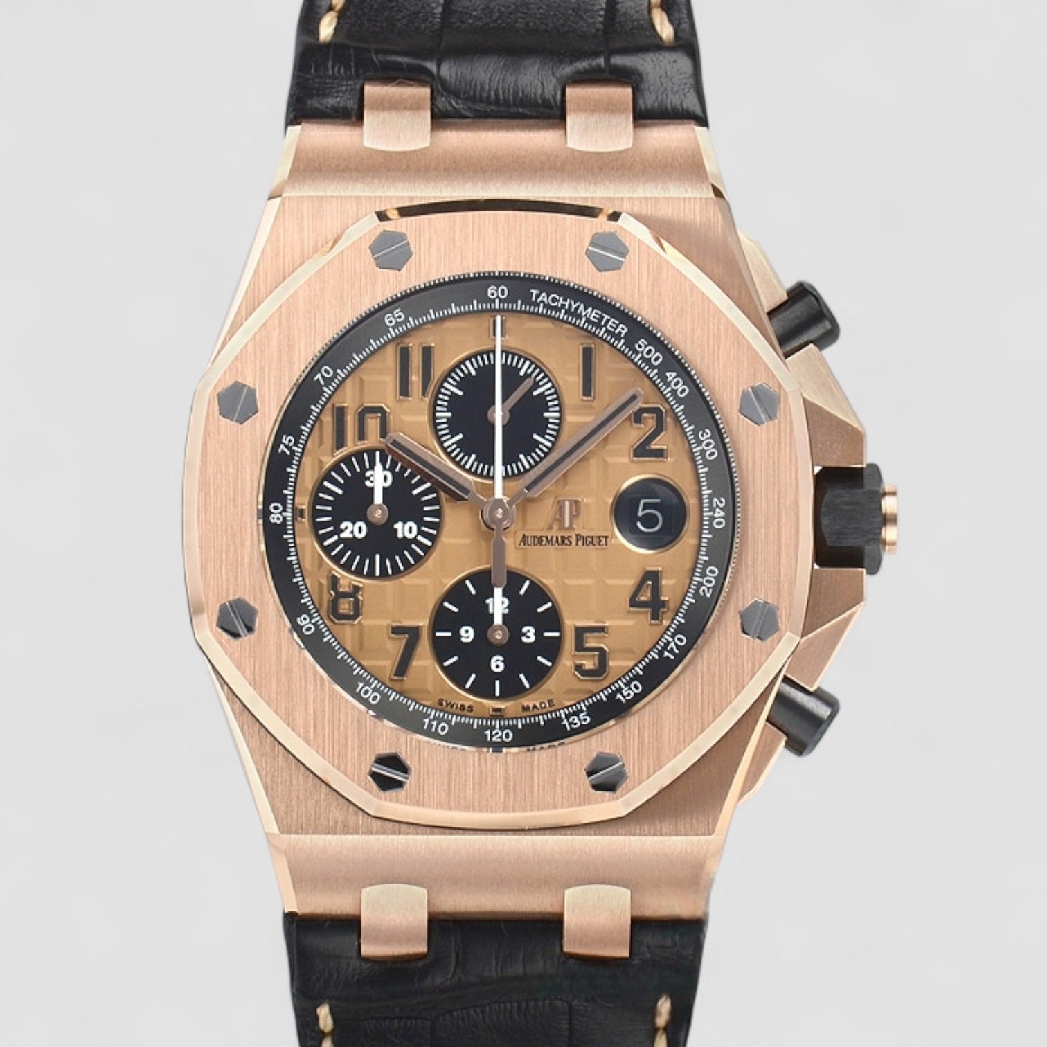 Royal Oak Offshore Chronograph 42mm Rose Gold Champagne Dial