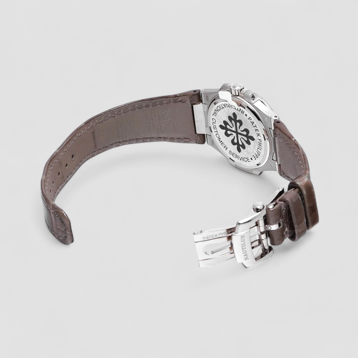 Nautilus Ladies White Gold Slate Dial 32mm