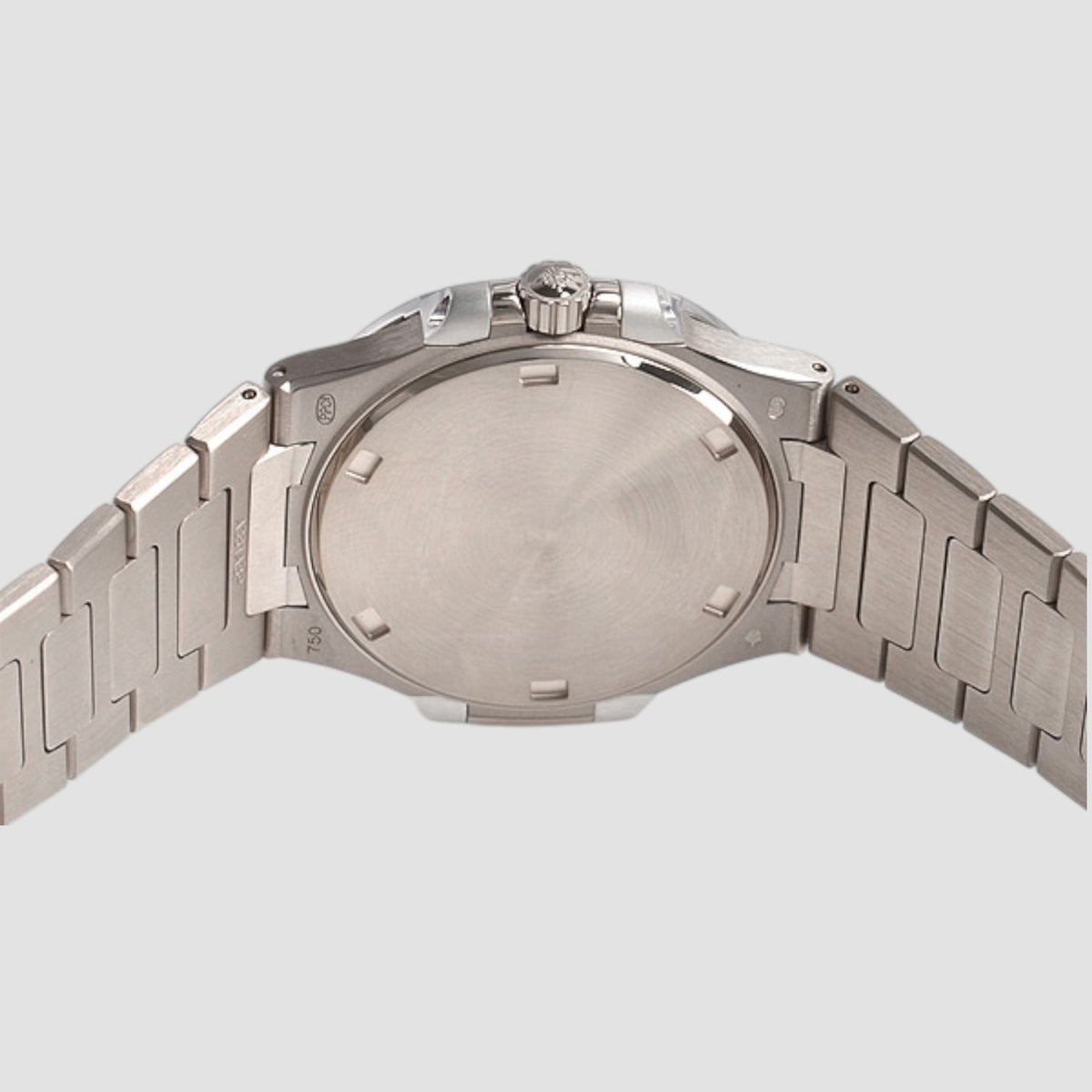 Nautilus Ladies 32mm 18K White Gold Diamond Bezel