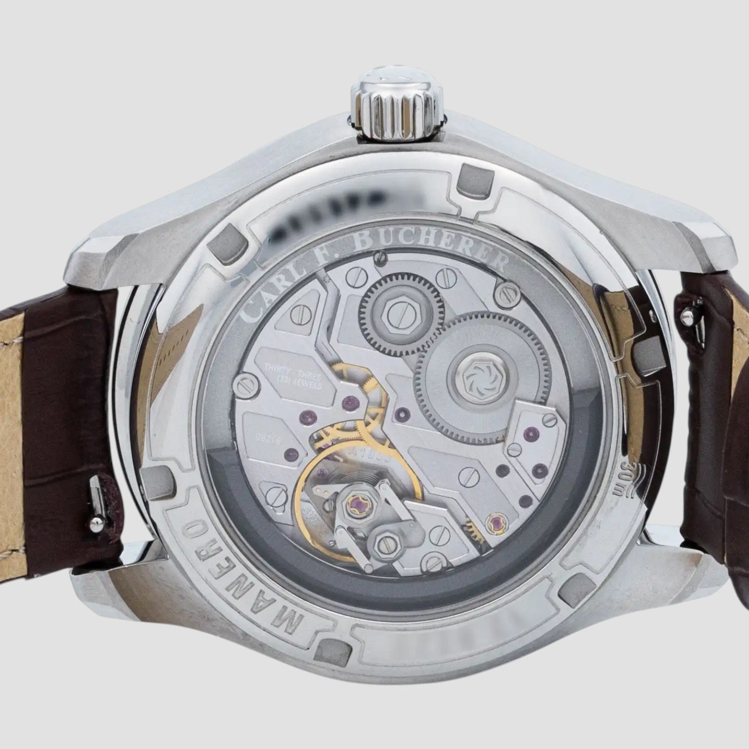 Manero Power Reserve Day/Date Stainless Steel Automatic Men's Watch