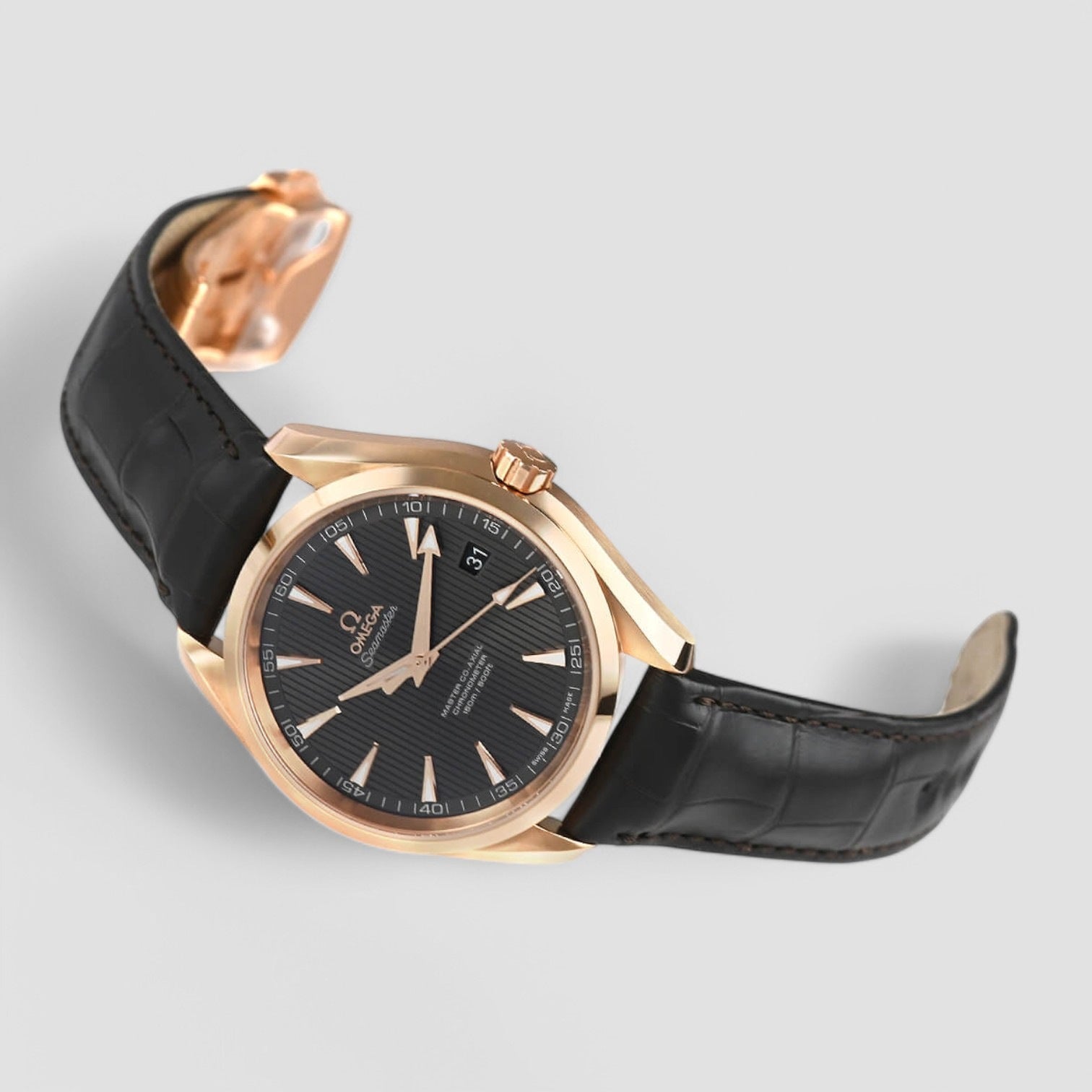 Aqua Terra Brown Dial Rose Gold 42MM