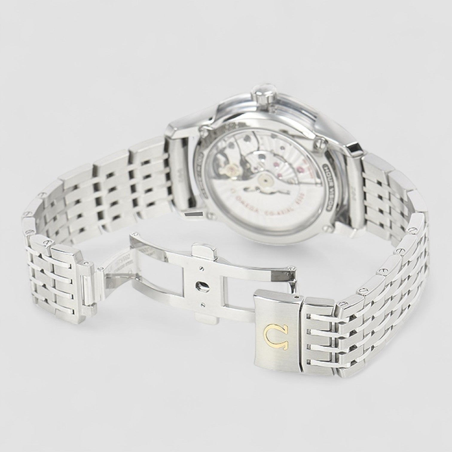 De Ville Co-Axial Hour Vision Silver Dial SS / Alligator