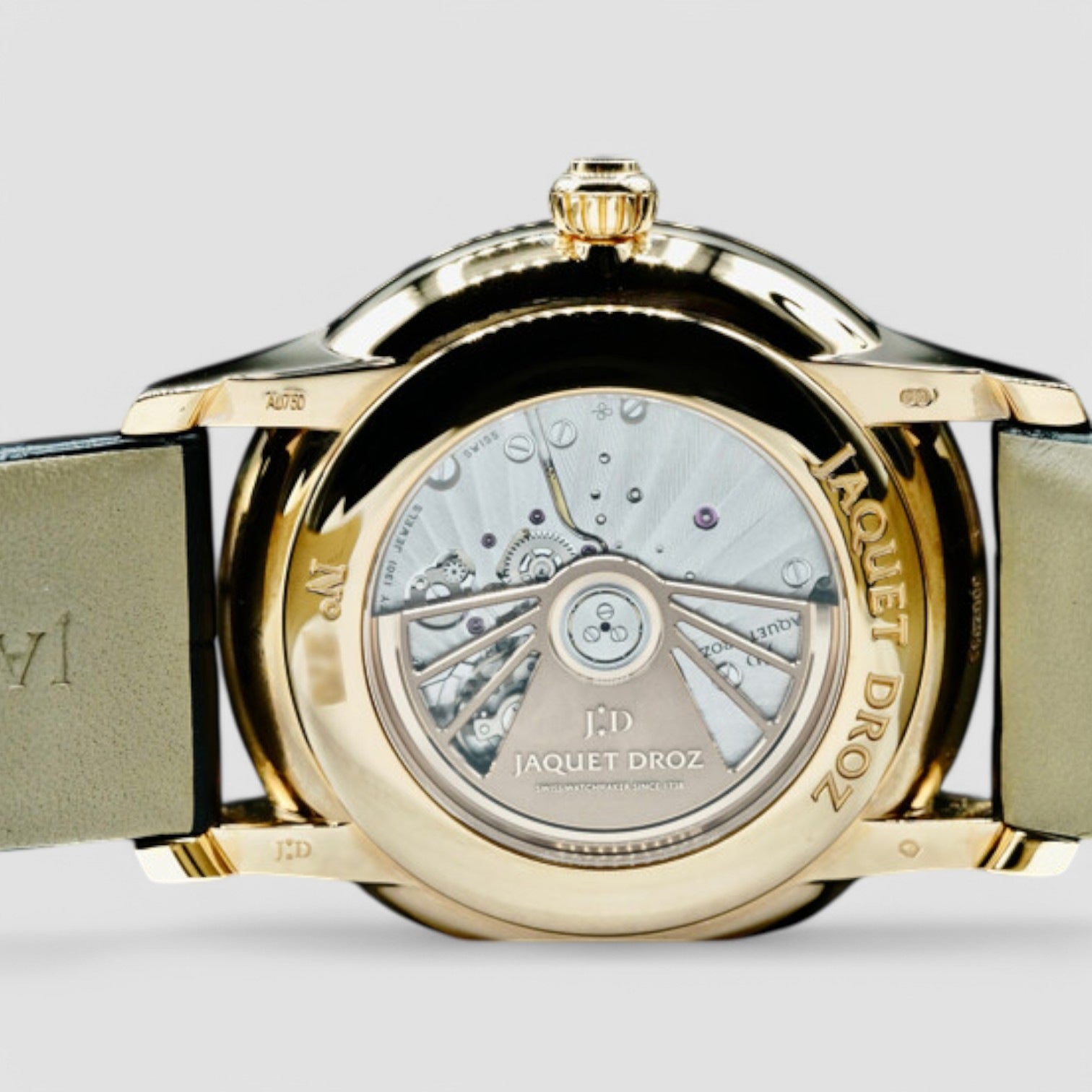 Grande Seconde Quantieme Automatic Rose Gold Ivory Dial