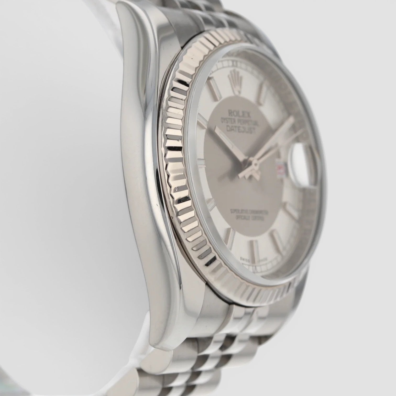 Datejust 36 Silver Tuxedo Dial on Jubilee Bracelet