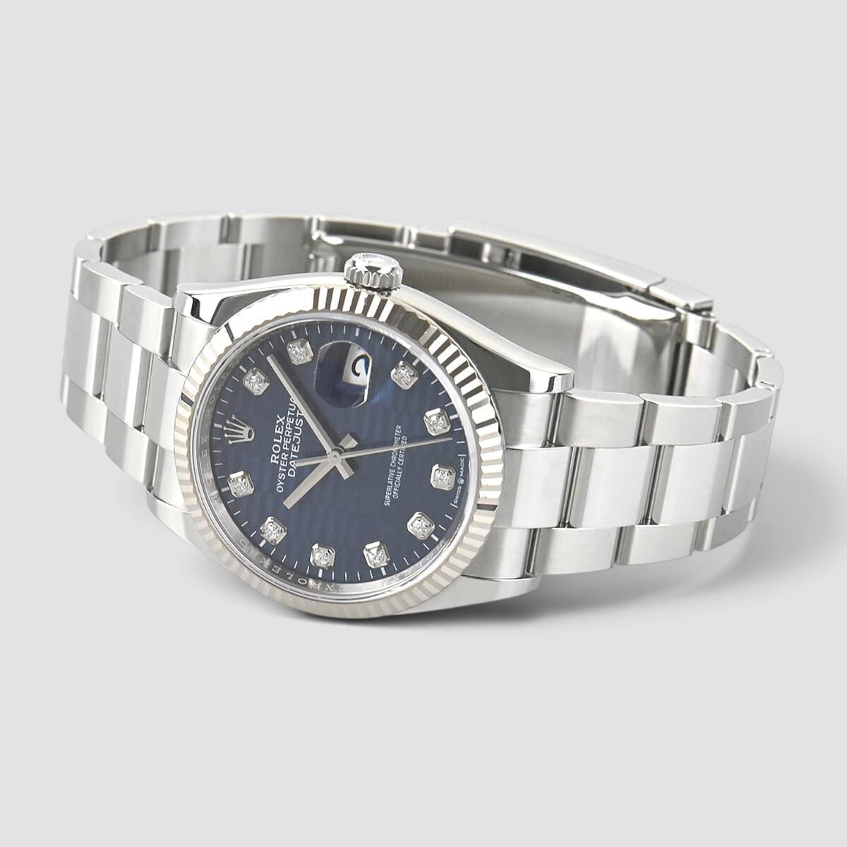Datejust 36 Blue Motif Diamond Dial Oyster