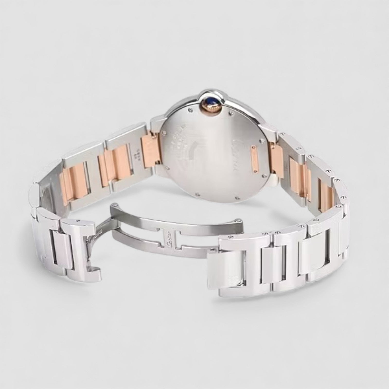 Ballon Bleu 18k Pink 36 Mm Diamonds Gold