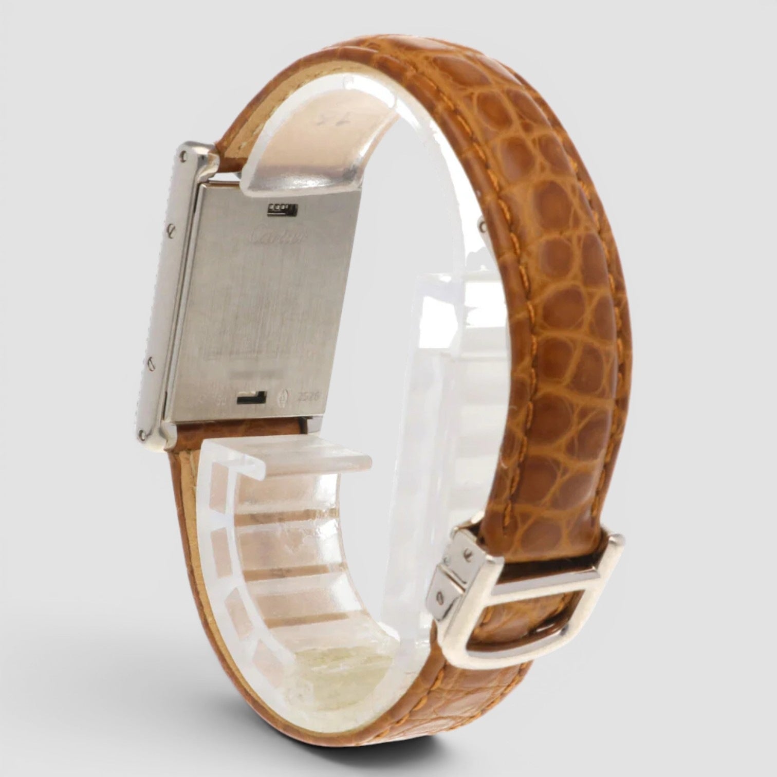 Basculante Reversible Case Diamond Bezel and Case 18k White G