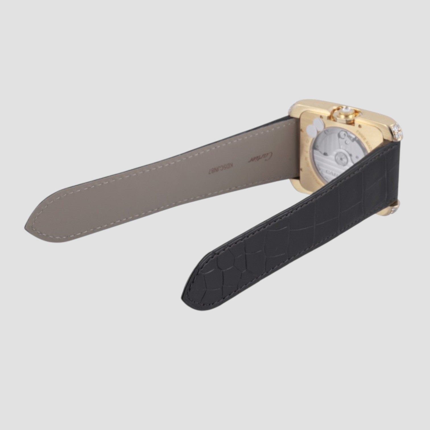 Tank Anglaise 18kt Yellow Gold Diamonds Automatic Watch