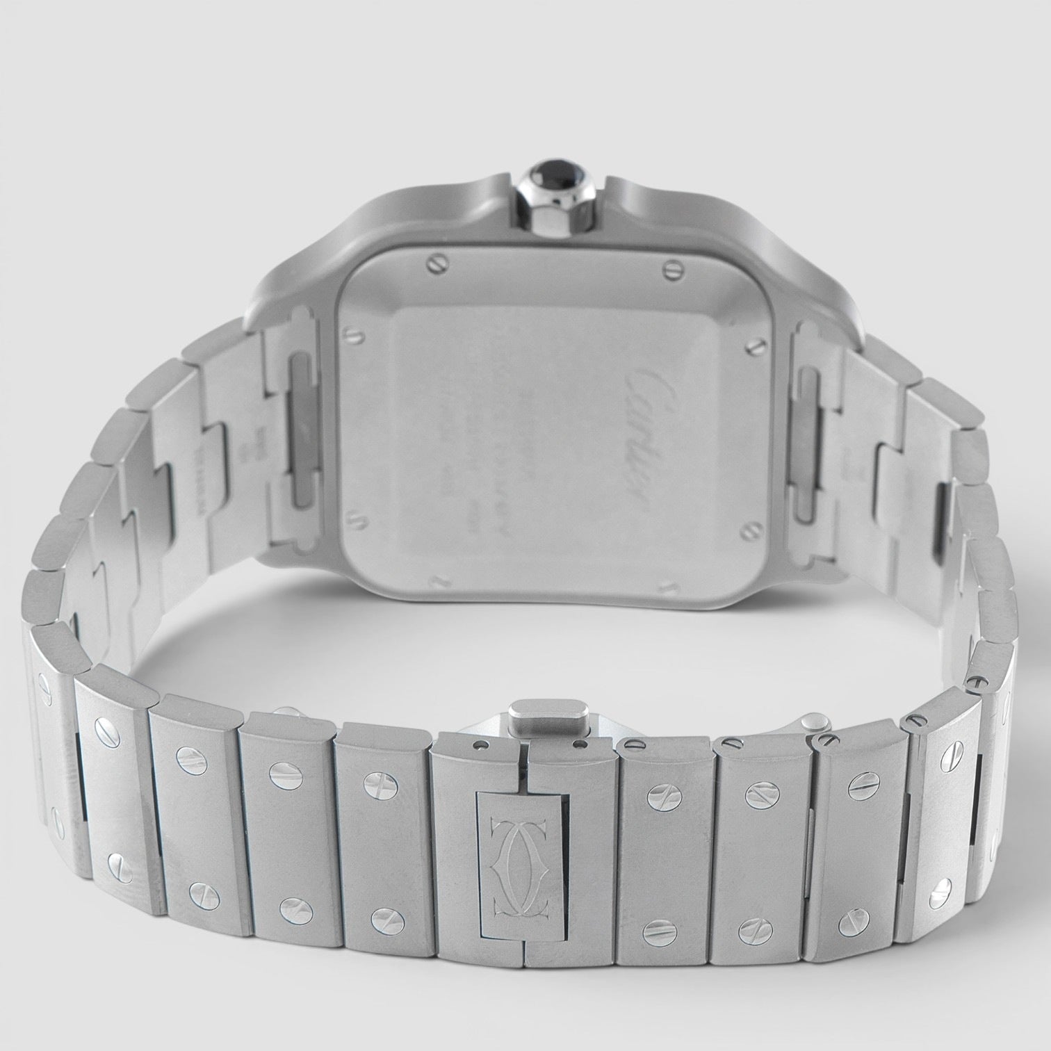 Santos de Cartier Large Titanium 39.8mm White Dial