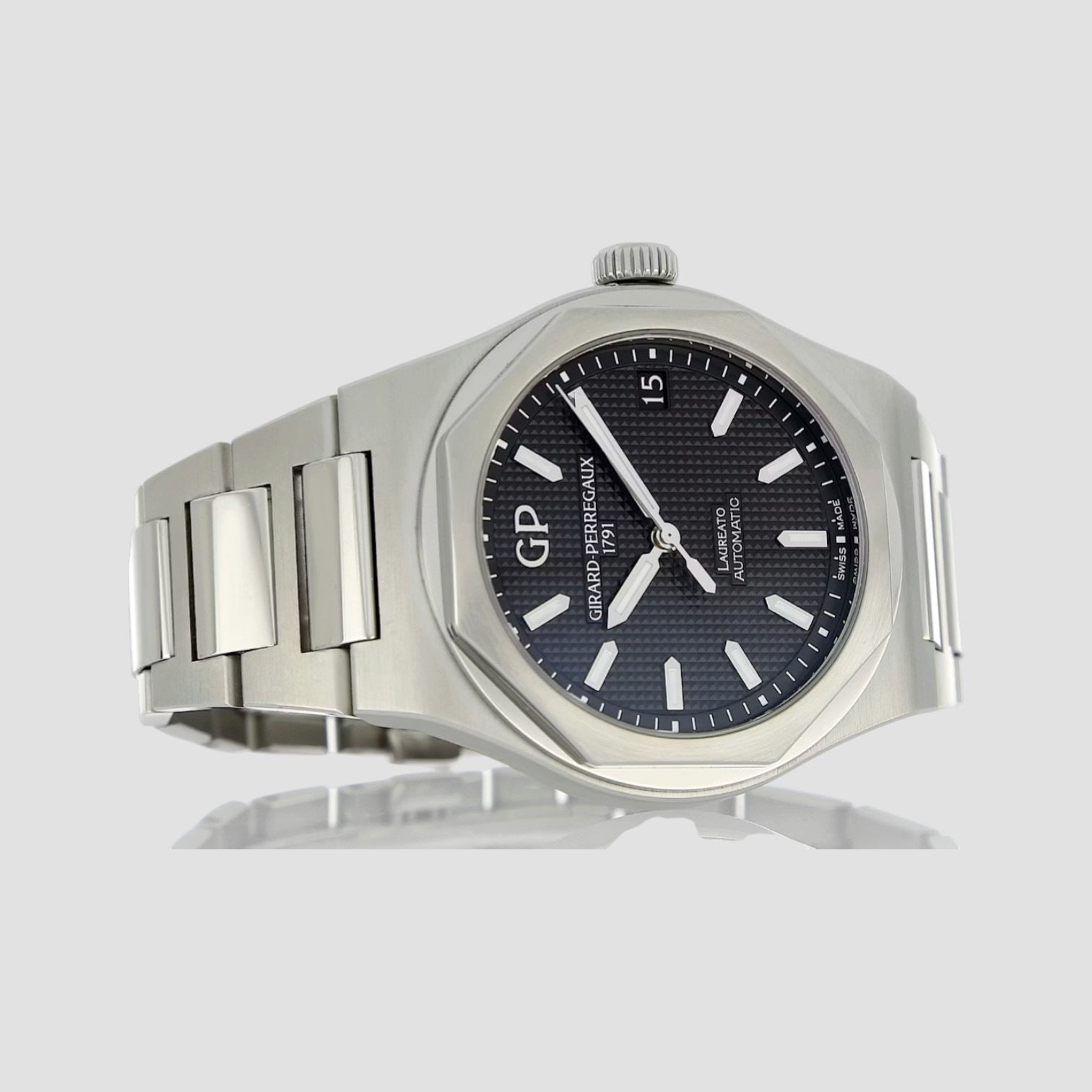 Laureato 42mm Stainless Steel Black Dial