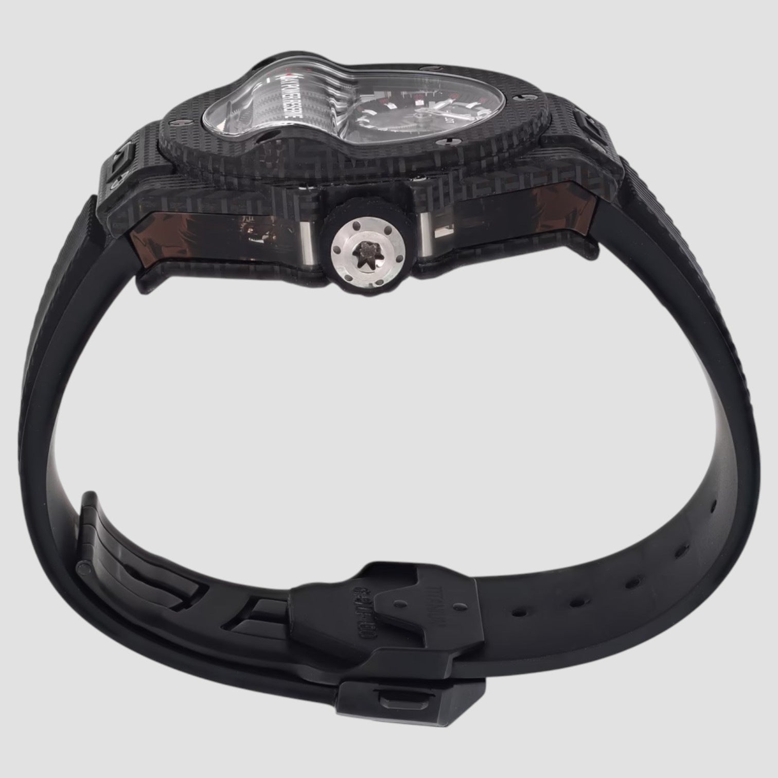 Big Bang MP-11 Limited Edition Manual Winding 3D Carbon Rubber Strap Men's Watch