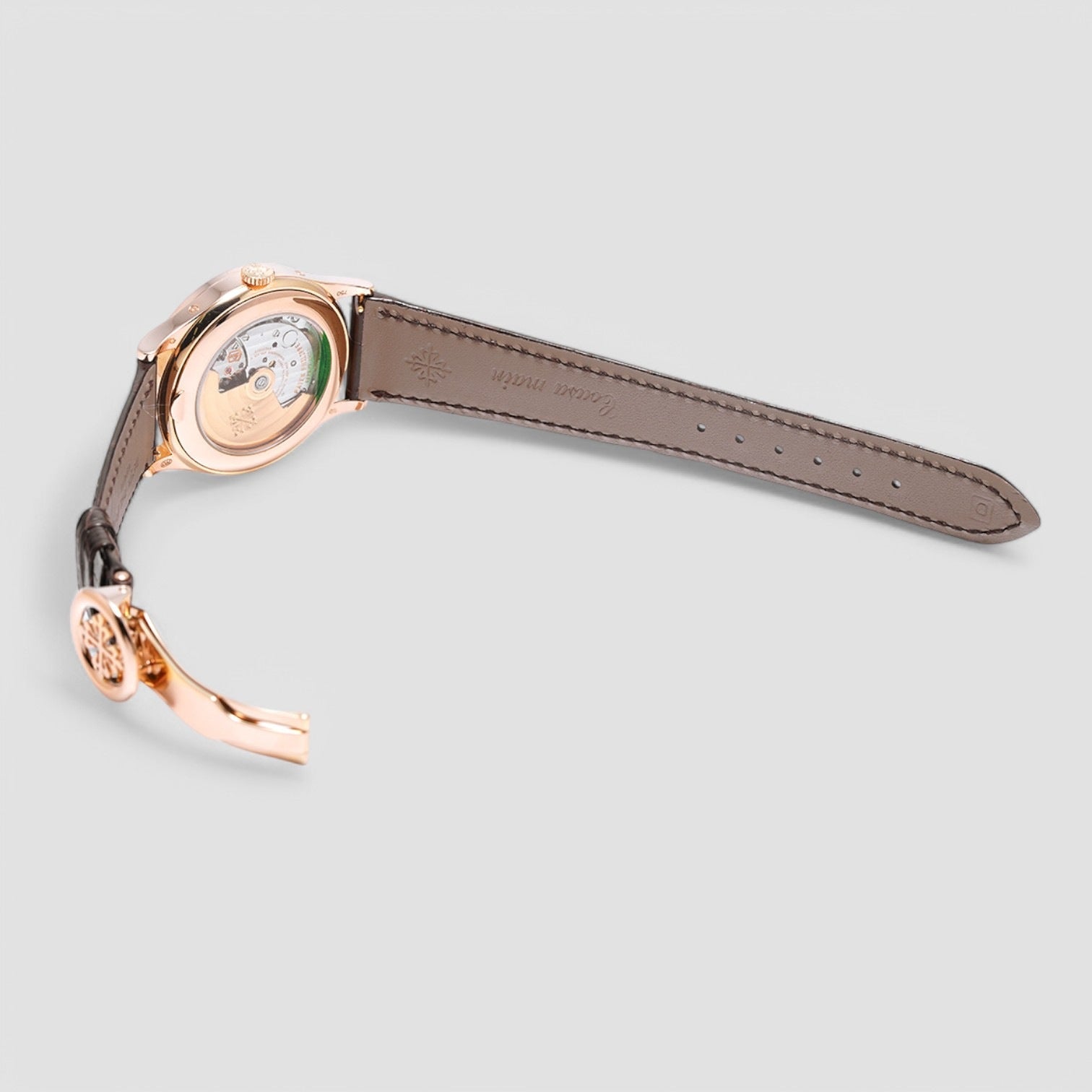 Annual Calendar Rose Gold Silver Dial 2020