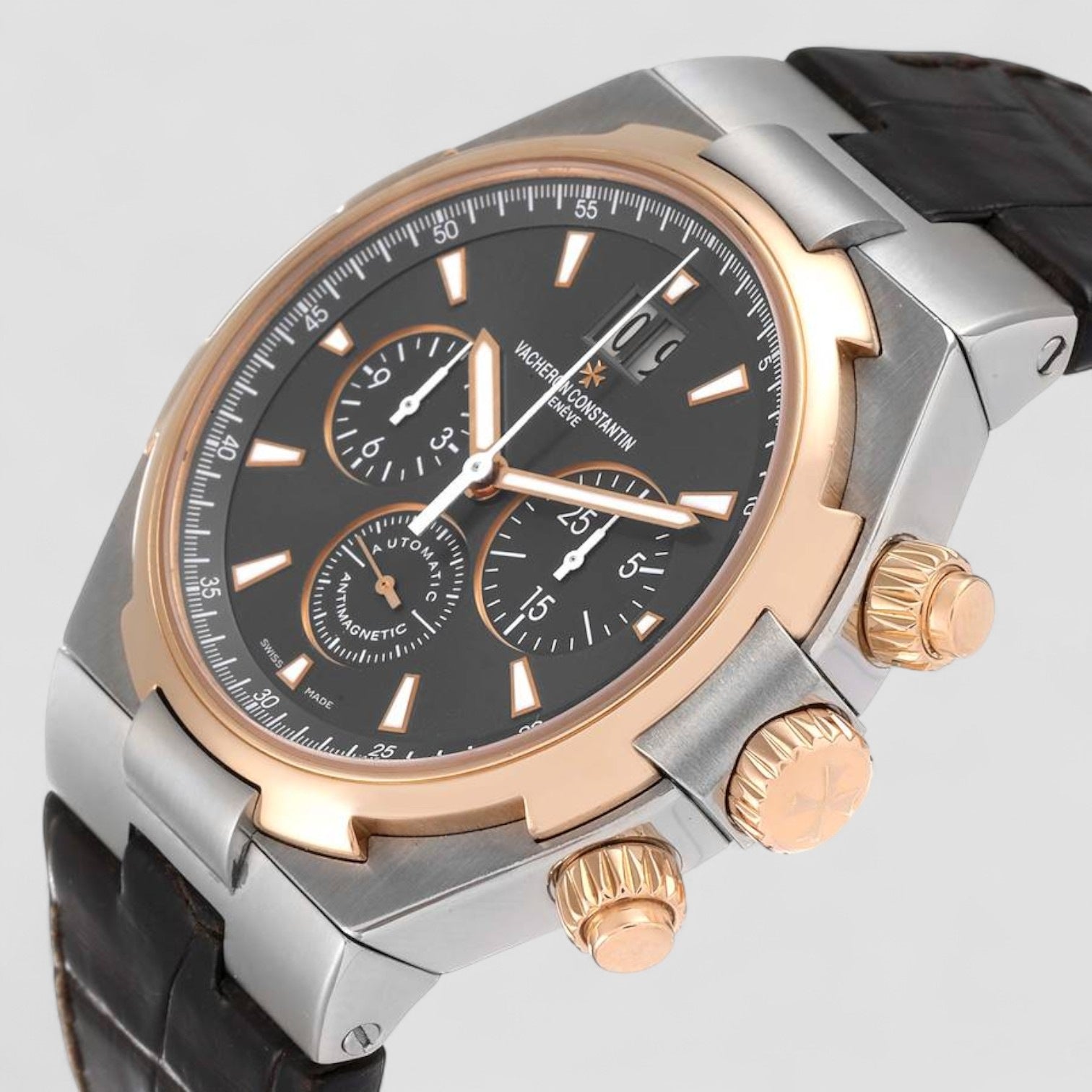 Overseas Chronograph SS Gray Dial