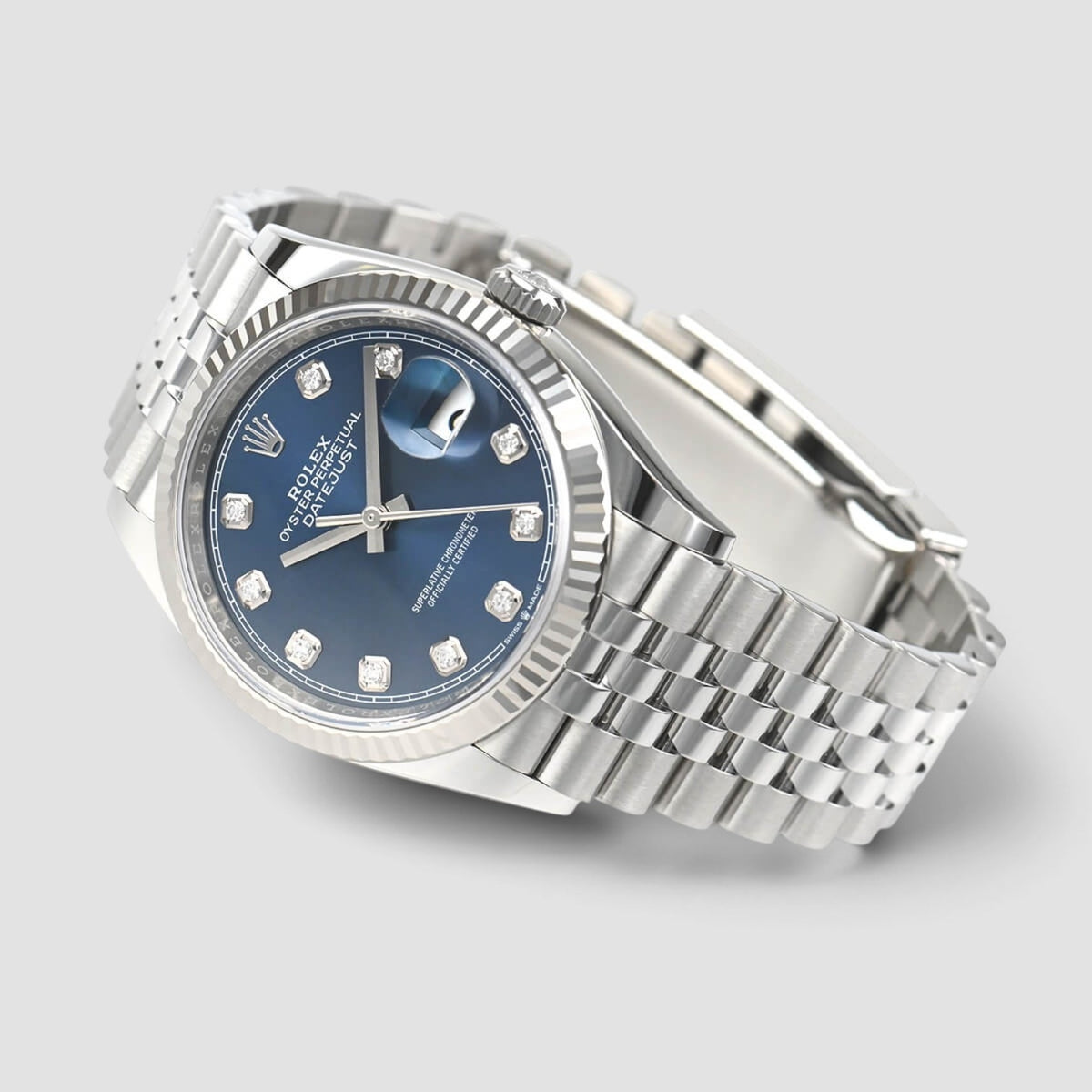 Datejust 36 Blue Diamond Dial Jubilee