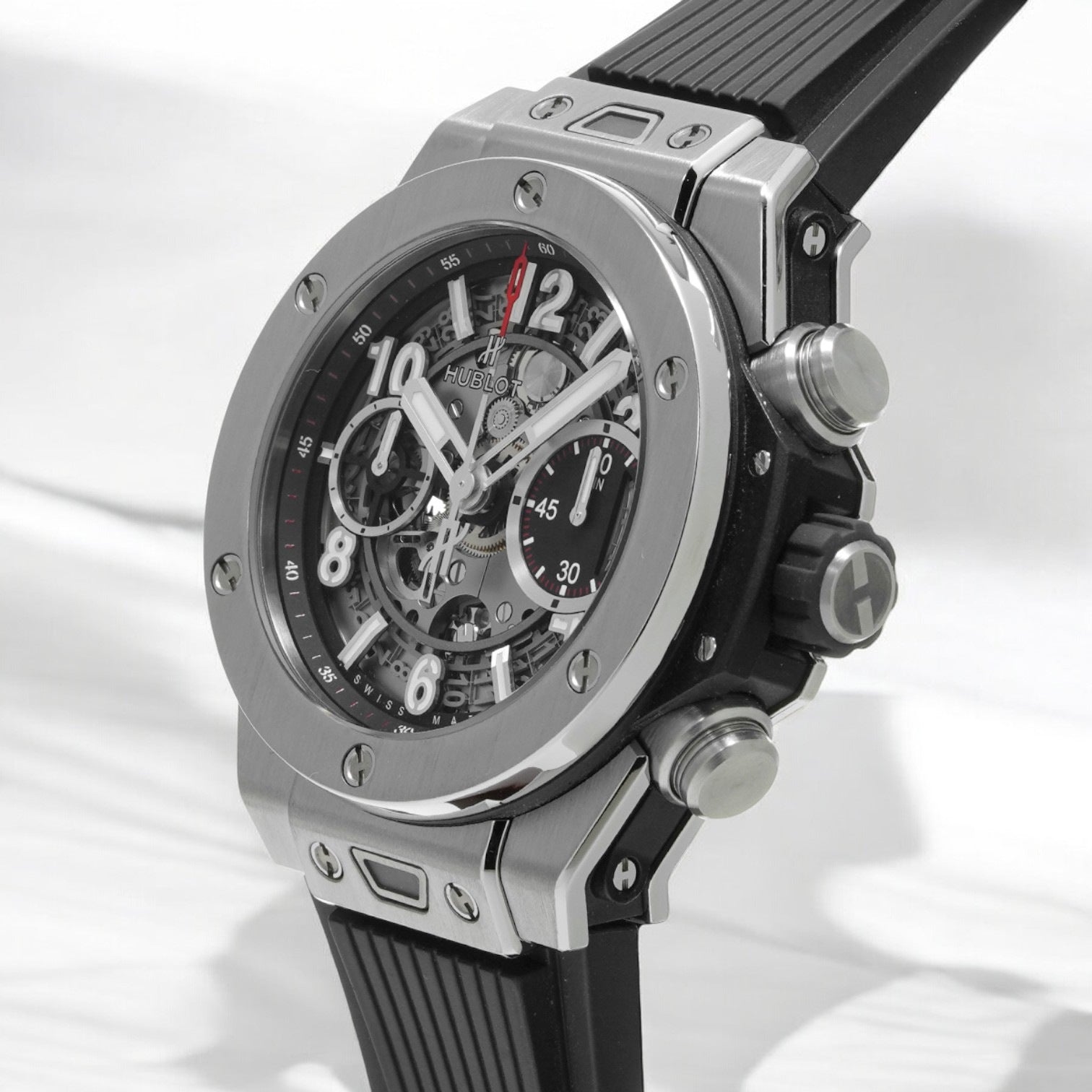 Bang Unico 42mm Titanium Case Skeleton Dial Rubber