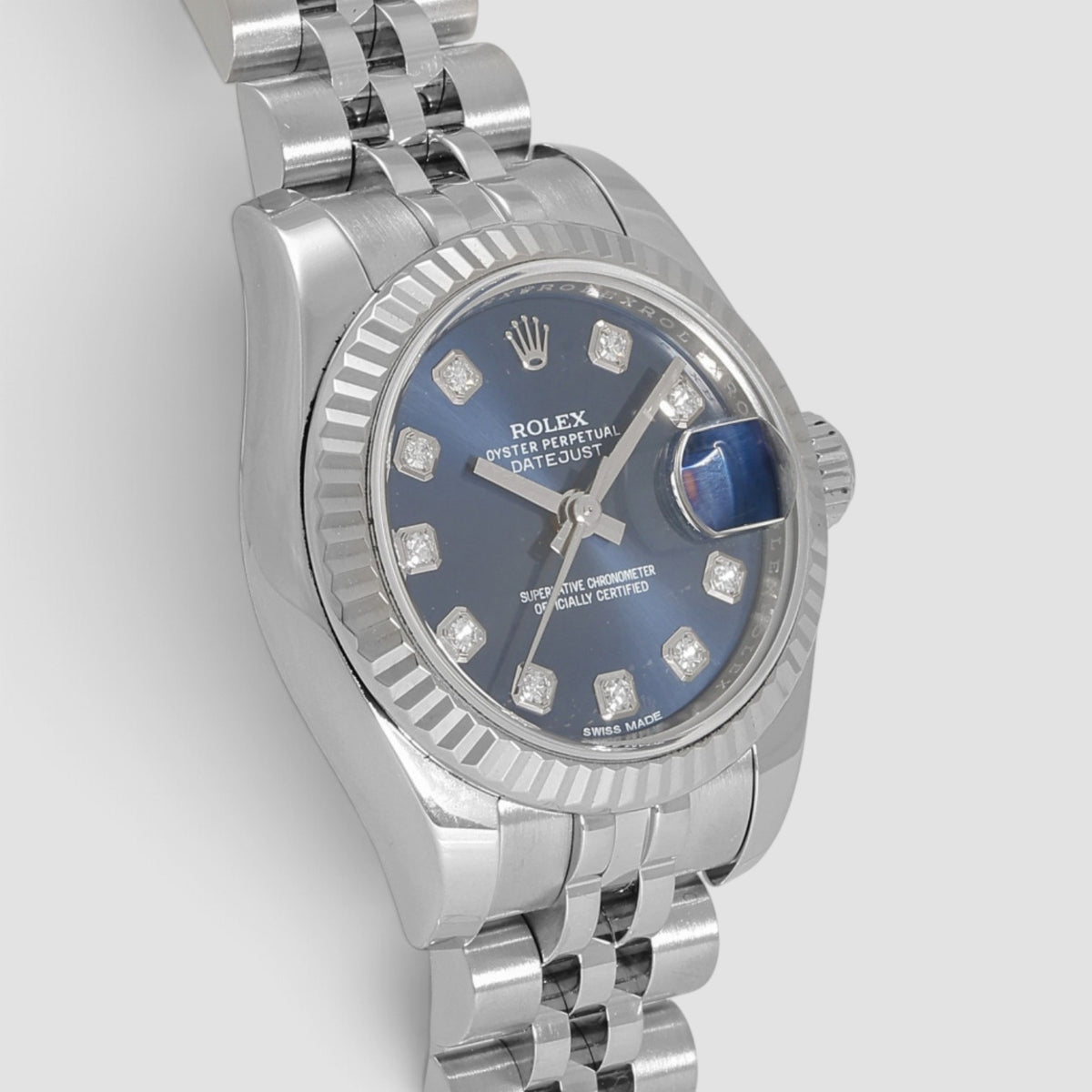 Lady-Datejust Blue Diamond Dial Jubilee