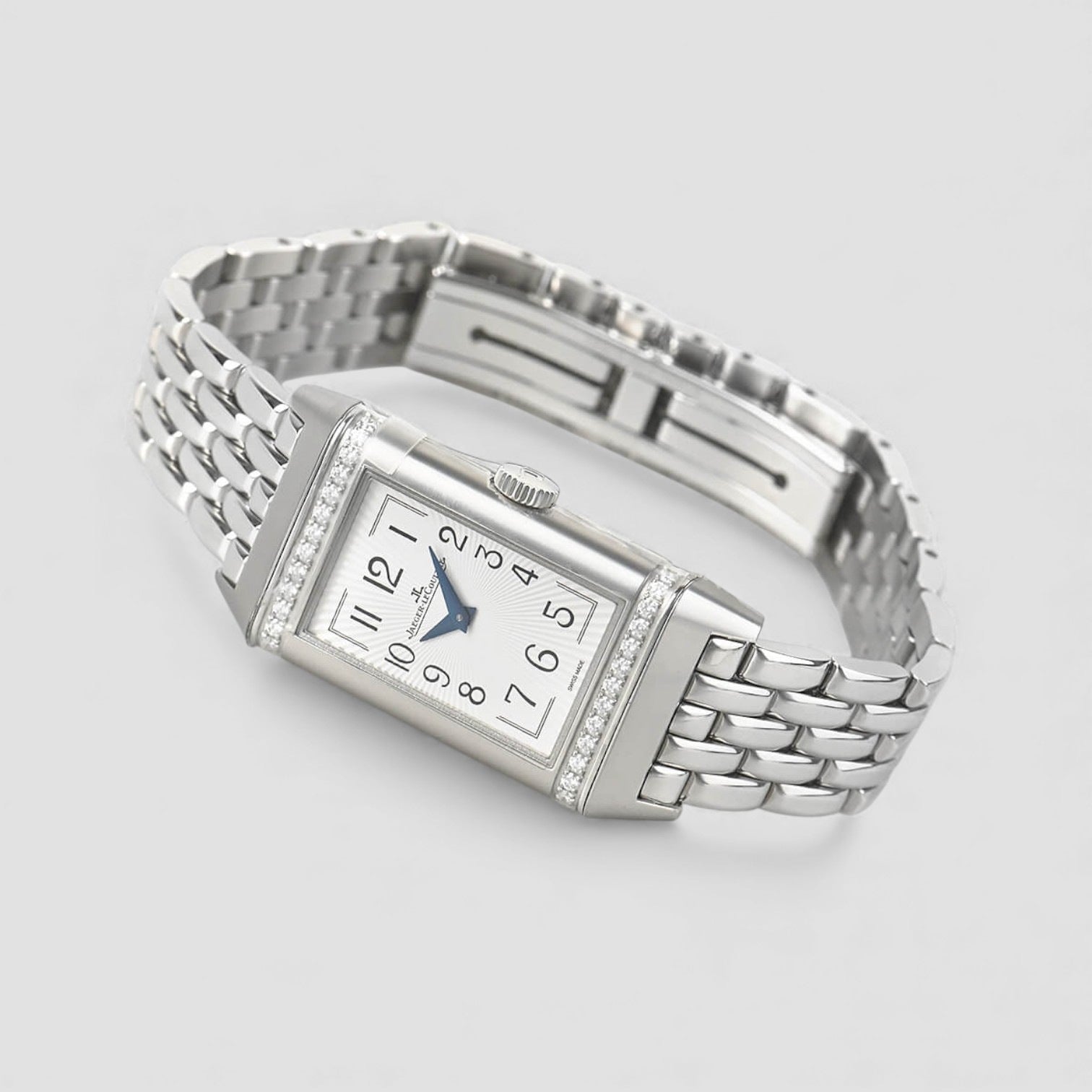 Reverso Hand Wind Diamond Ladies Watch