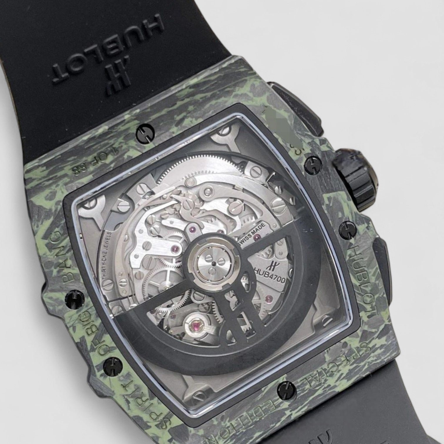 Spirit of Big Bang Carbon Green Camo Watch 42mm