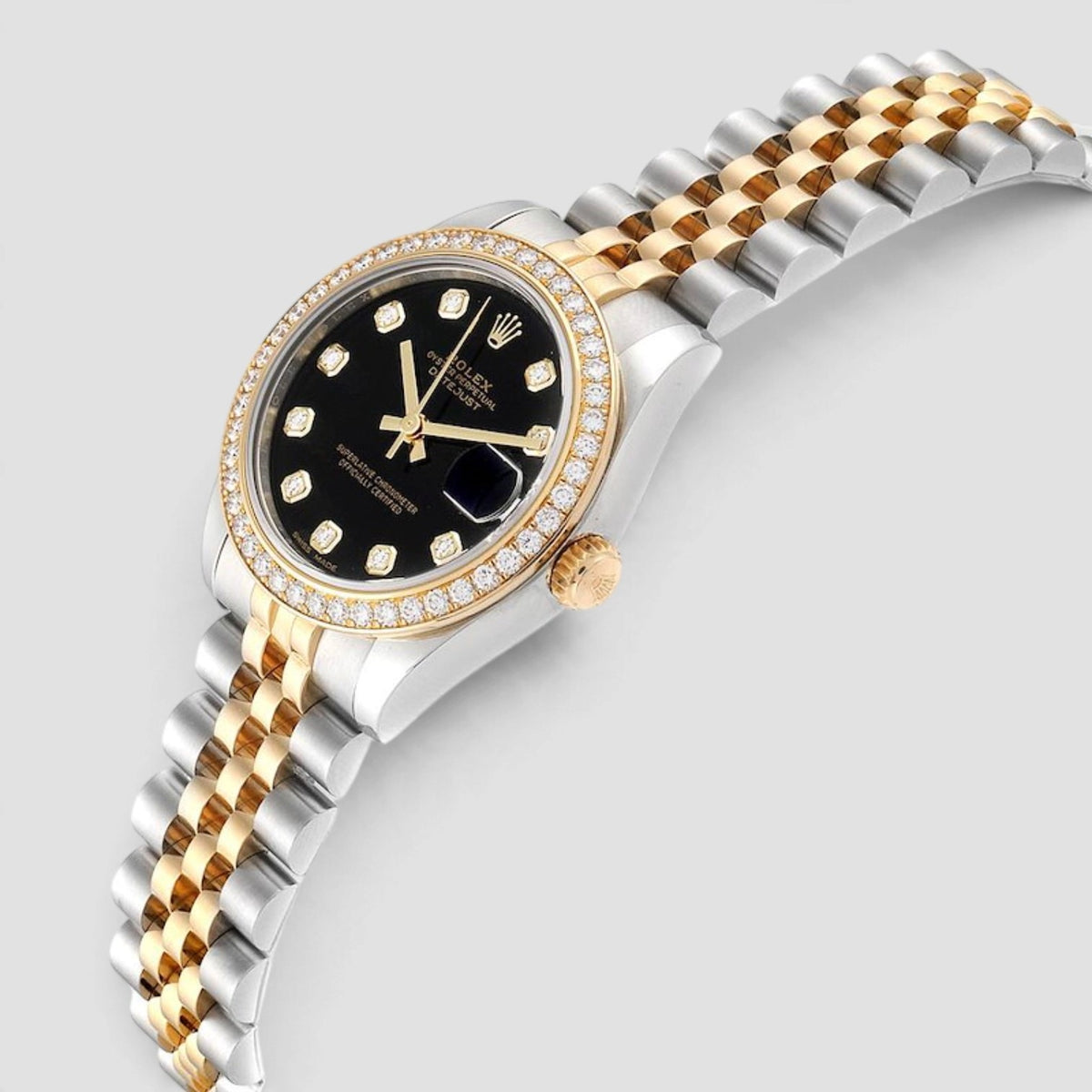 Datejust 31 Black Diamond Dial Jubilee