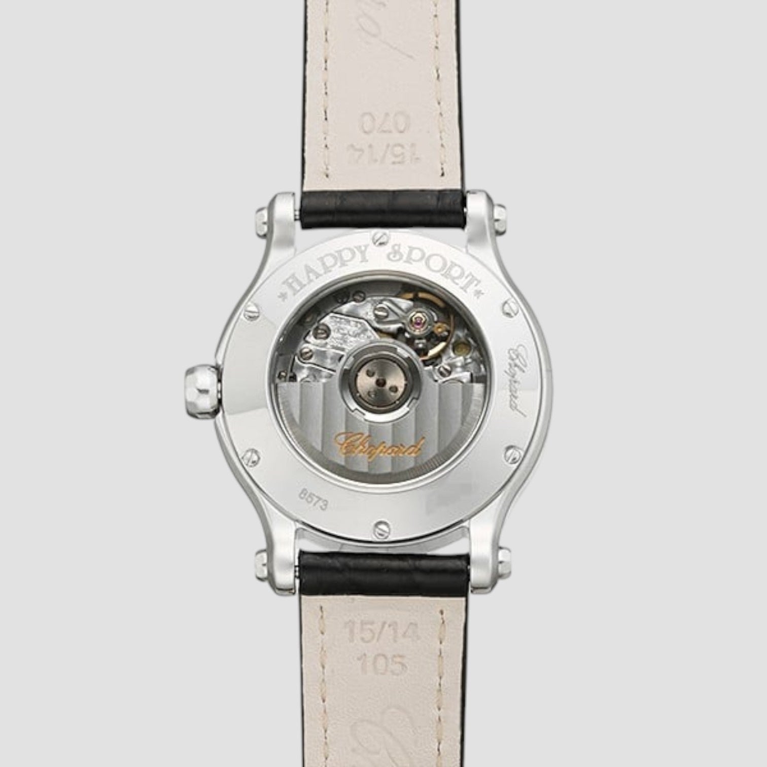 Happy Sport 30 mm Automatic Silver Dial Diamonds Ladies Watch