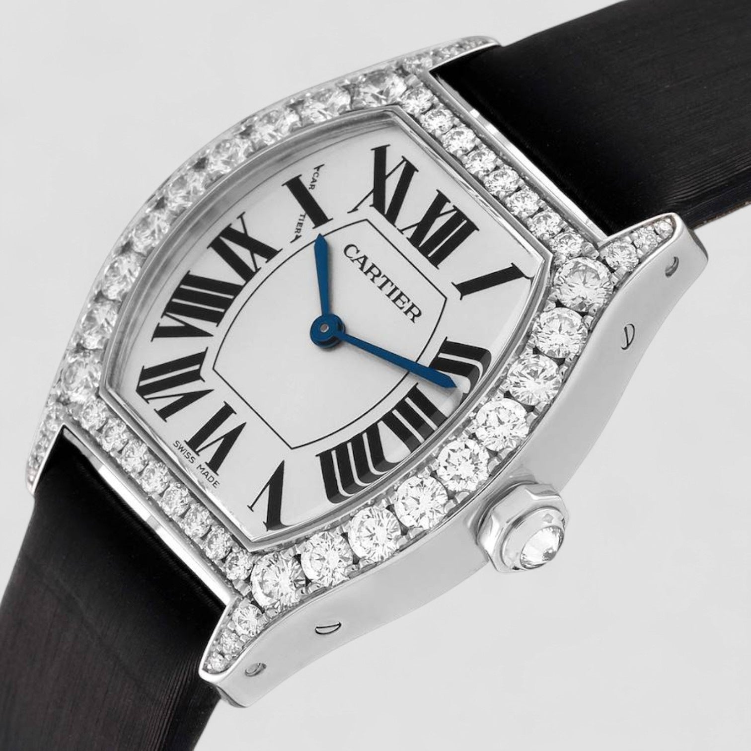 Tortue Diamond 18 kt White Gold Ladies Watch