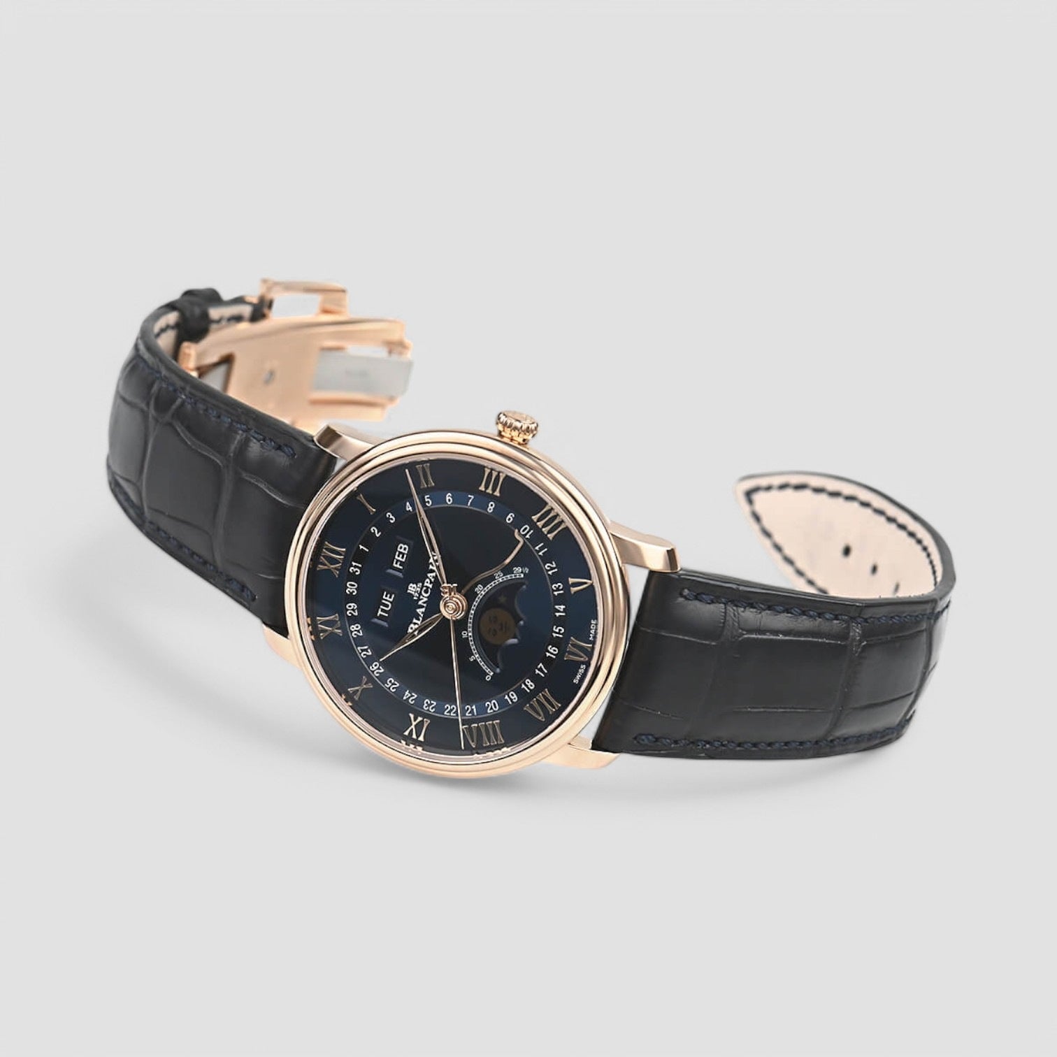 Villeret Ultraplate Moonphase Automatic Blue Dial Men's Watch