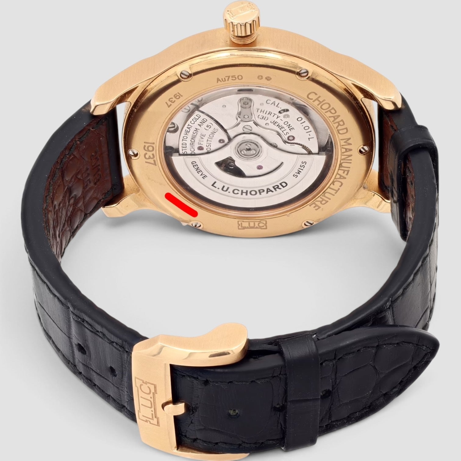 L.U.C 1937 Classic 42mm Rose Gold Silver Dial