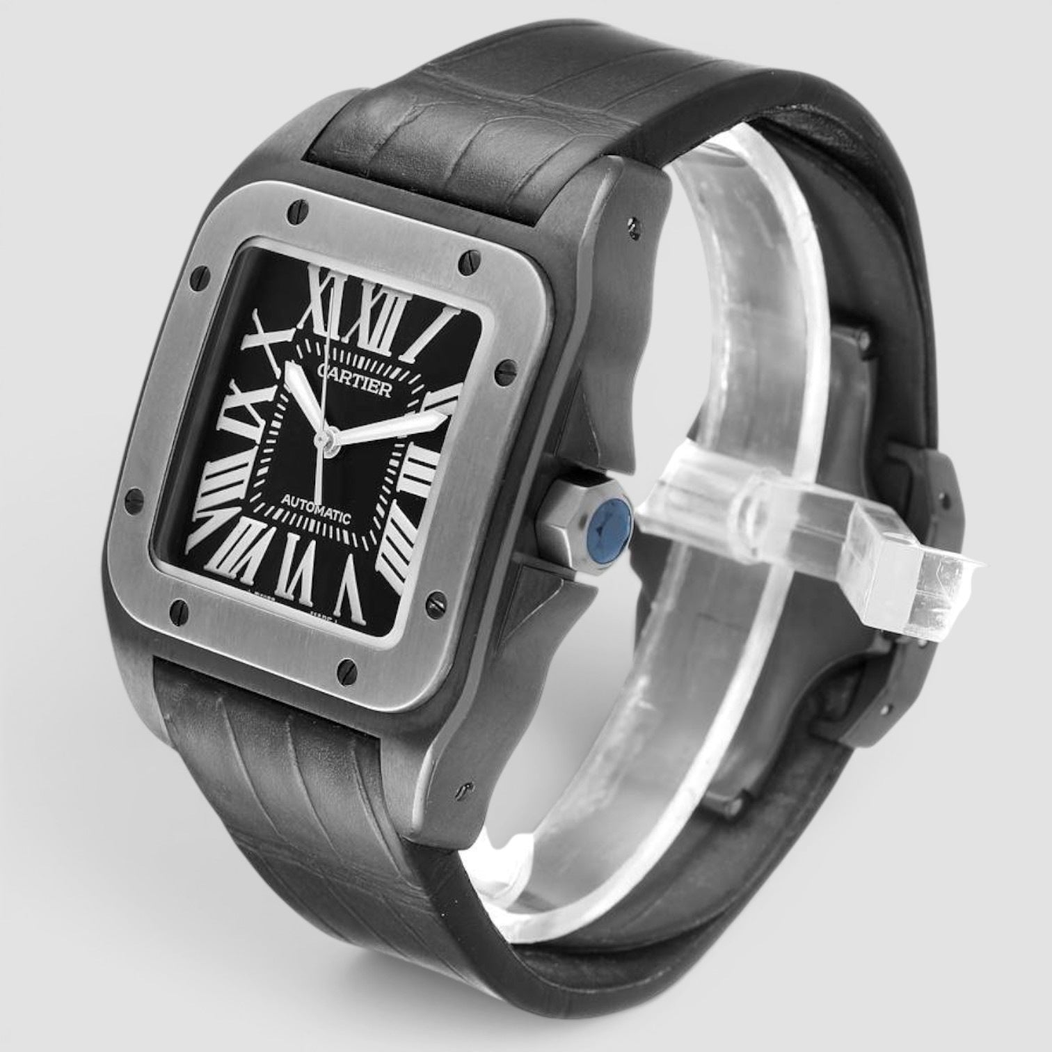 Santos 100 Automatic 38mm Black PVD
