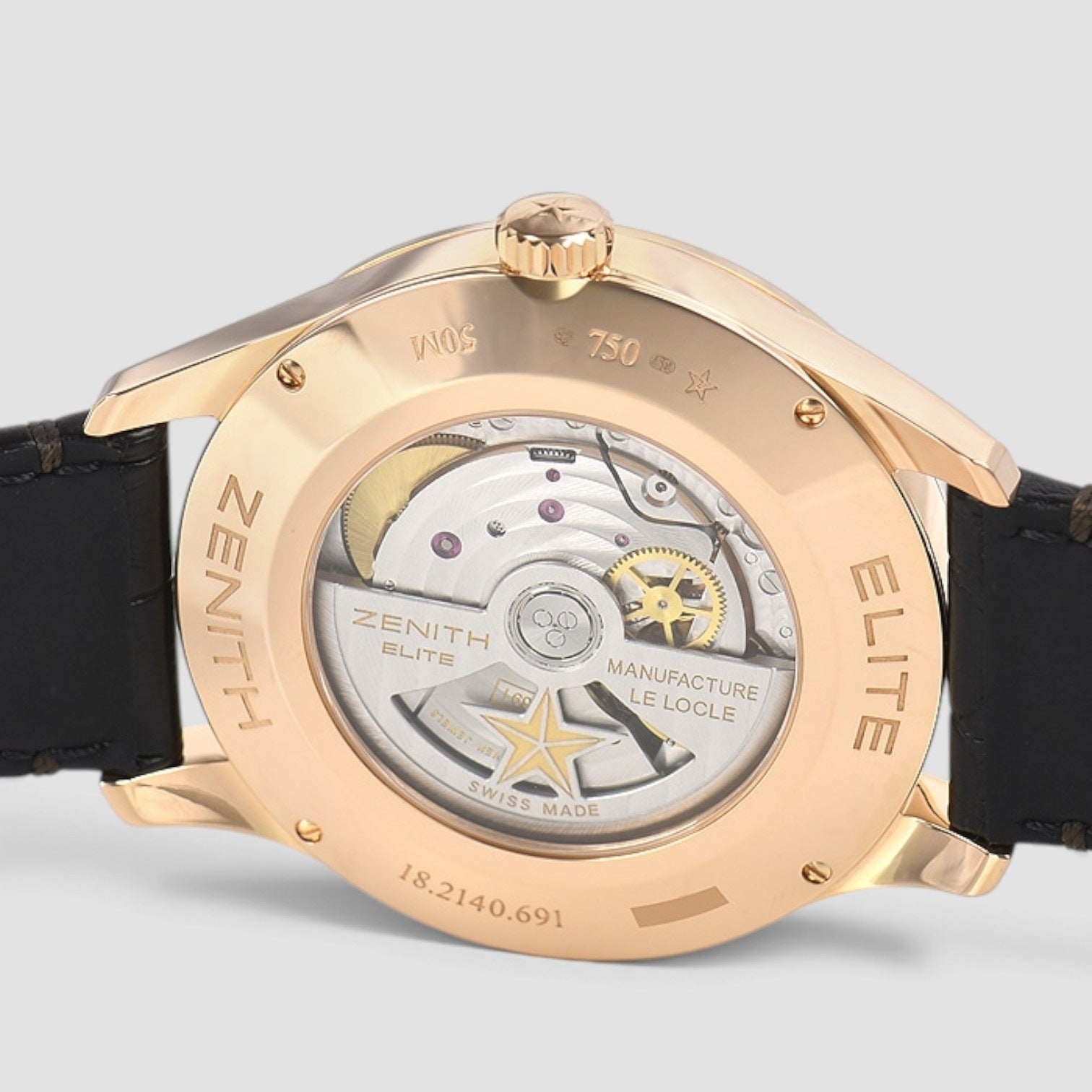 Captain Moonphase 40mm Rose Gold Silver Dial