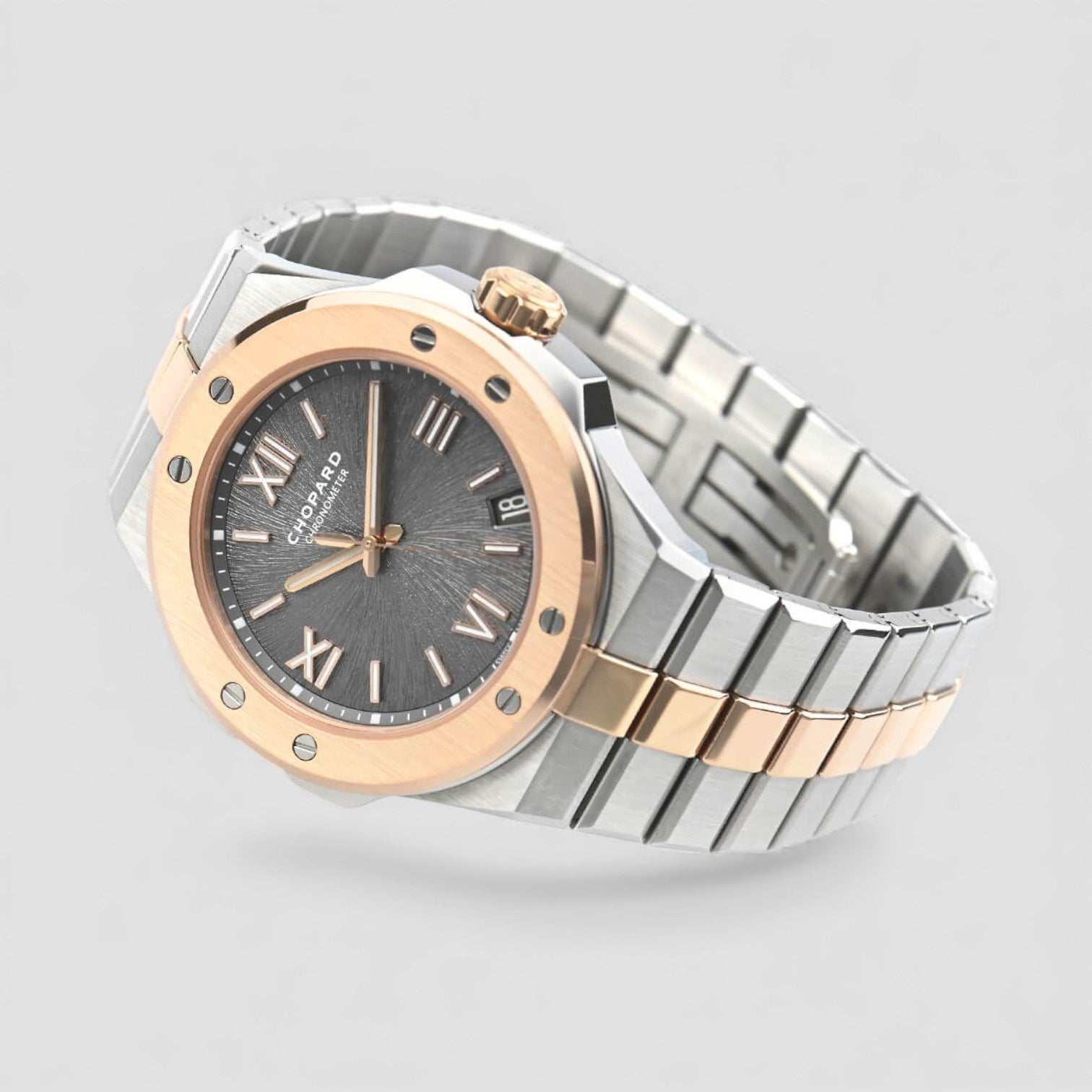 Alpine Eagle 41 SS / 18K Rose Gold Gray Dial