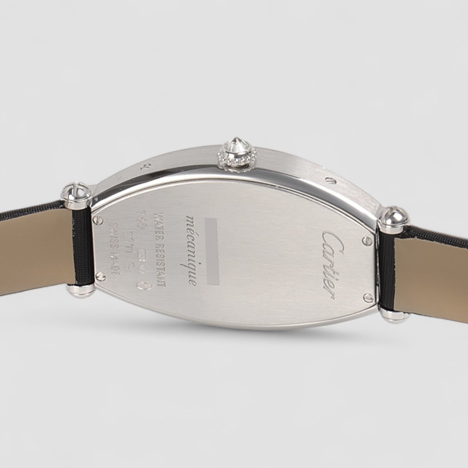 Tonneau White Gold Diamond Ladies Watch
