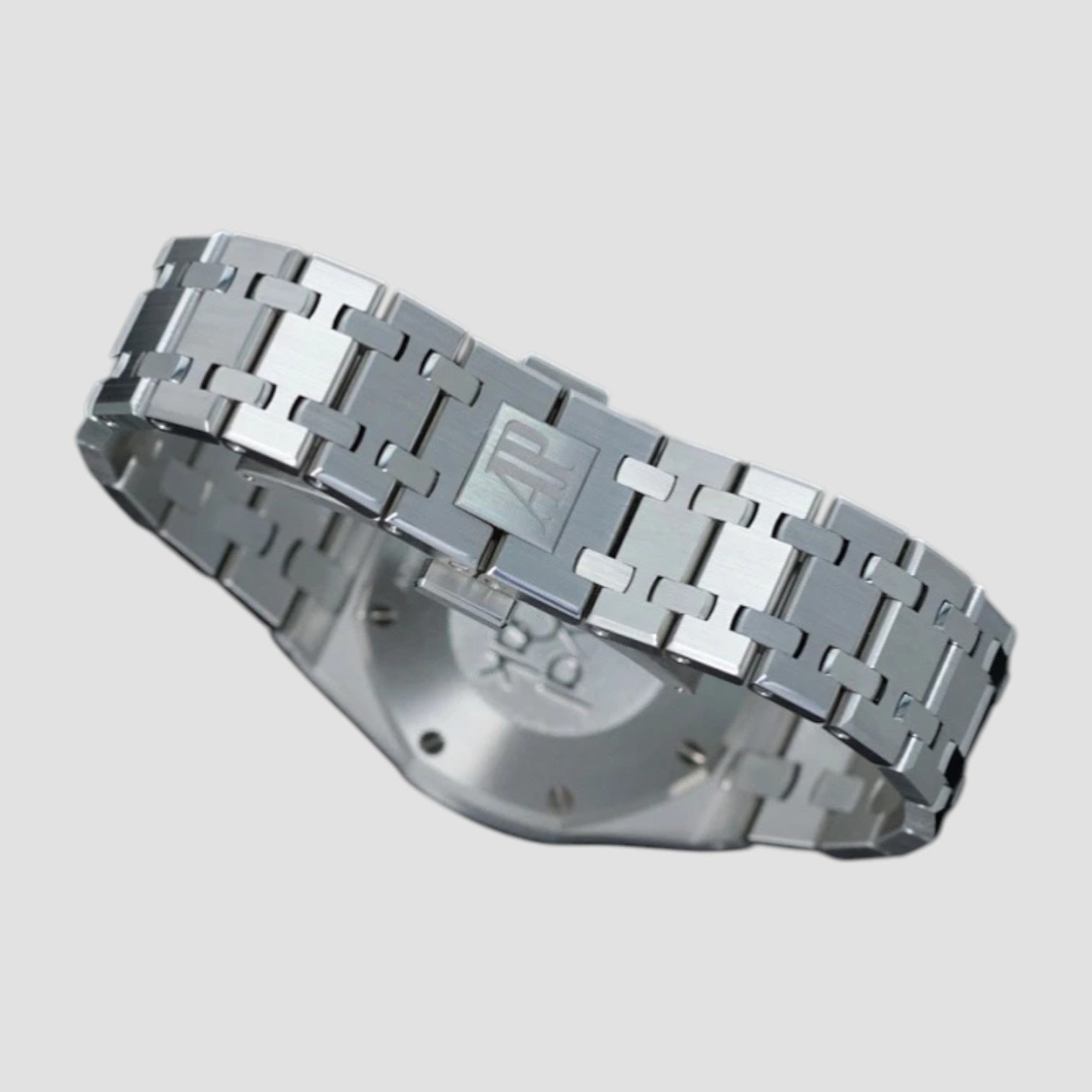 Royal Oak Quartz Steel Frosted Dial Diamond Bezel 33mm