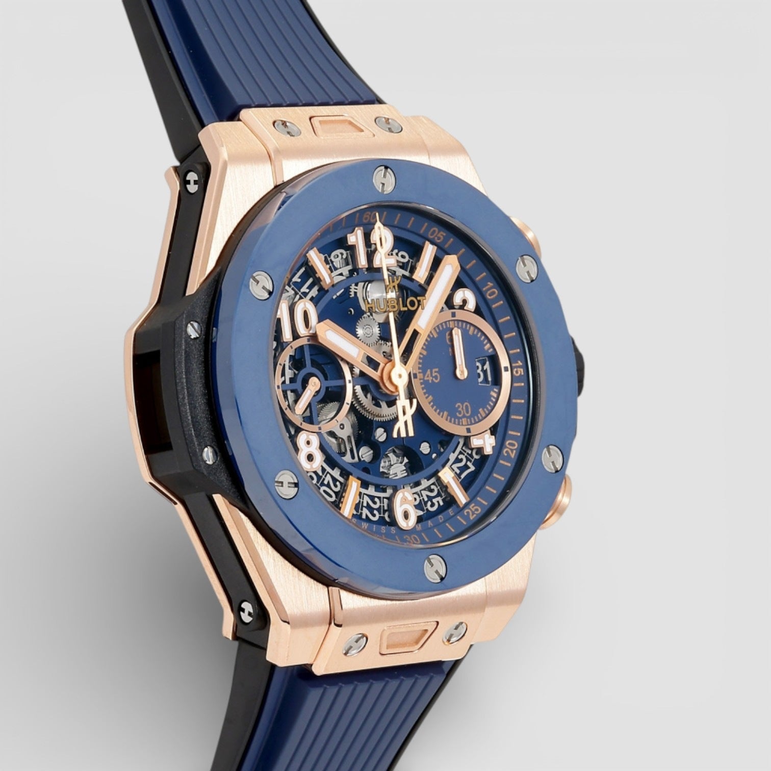 Bang Unico King Gold Blue Big 42mm