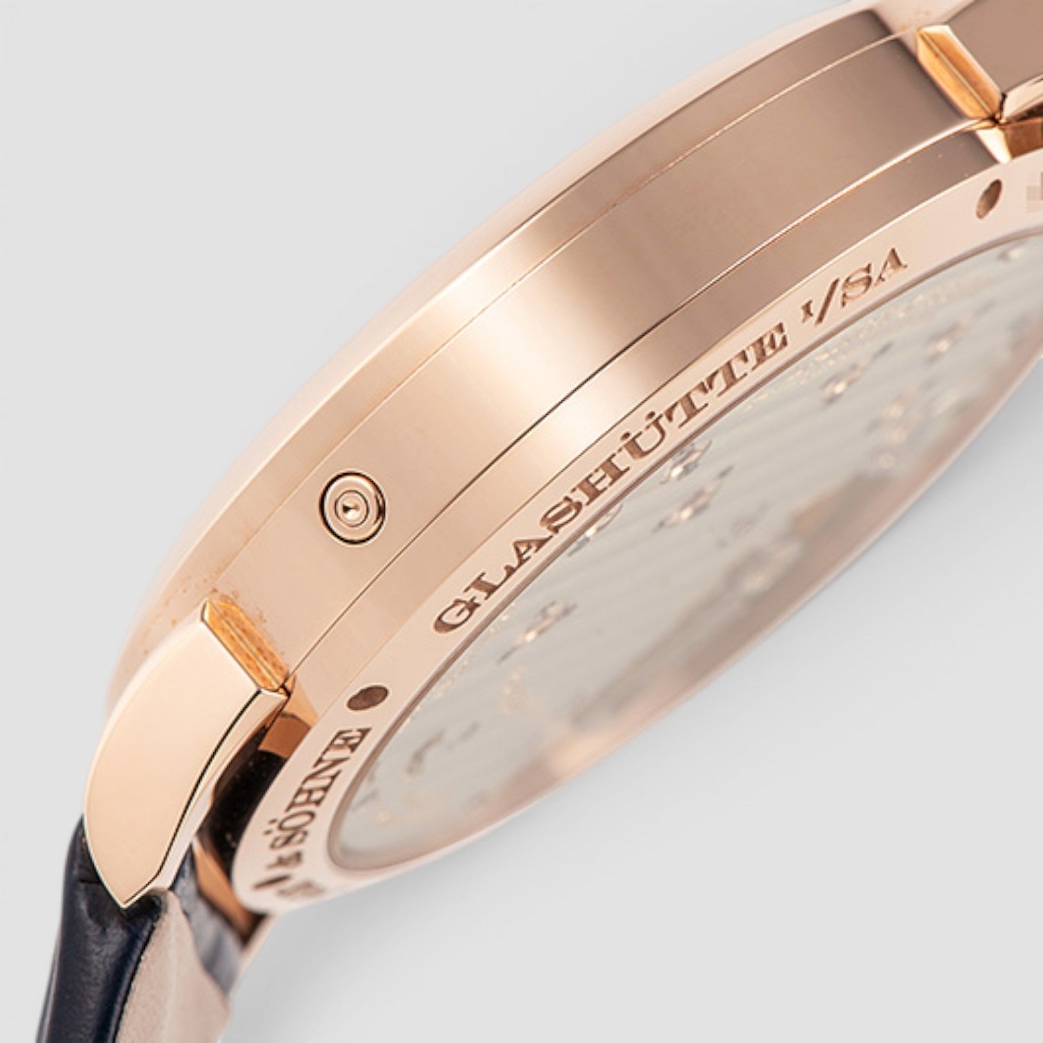Little Lange 1 Pink Rose Gold 36.8mm Blue Dial