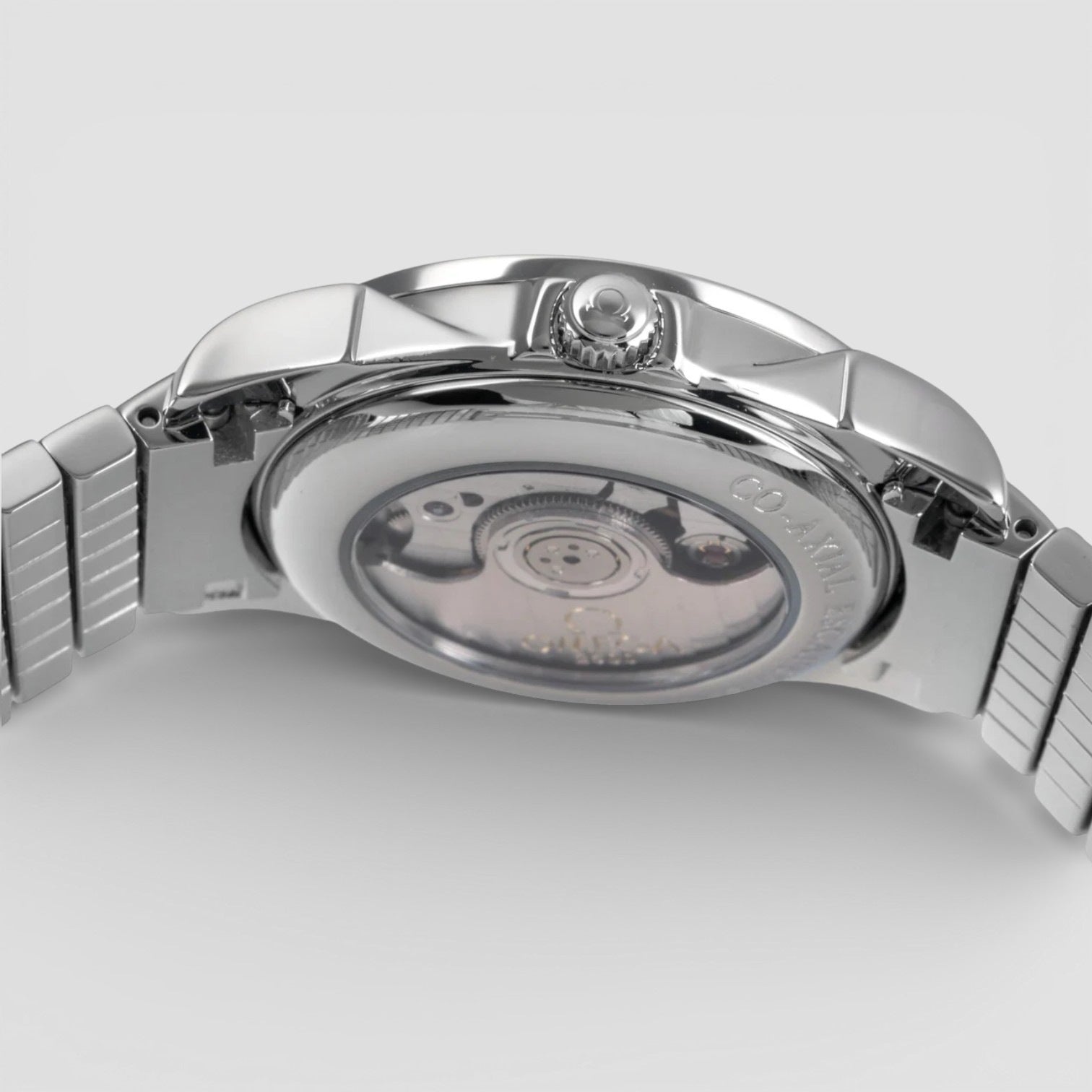 De Ville acier automatique montre pour femmes