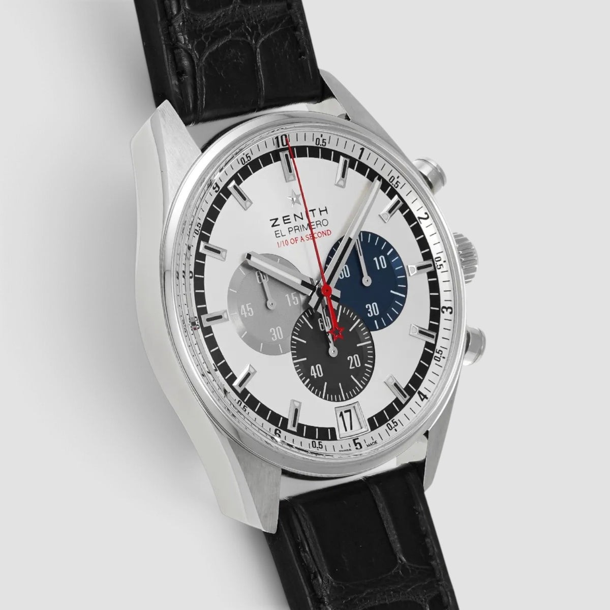 El Primero Automatic Chronograph Silver Dial Stainless Steel