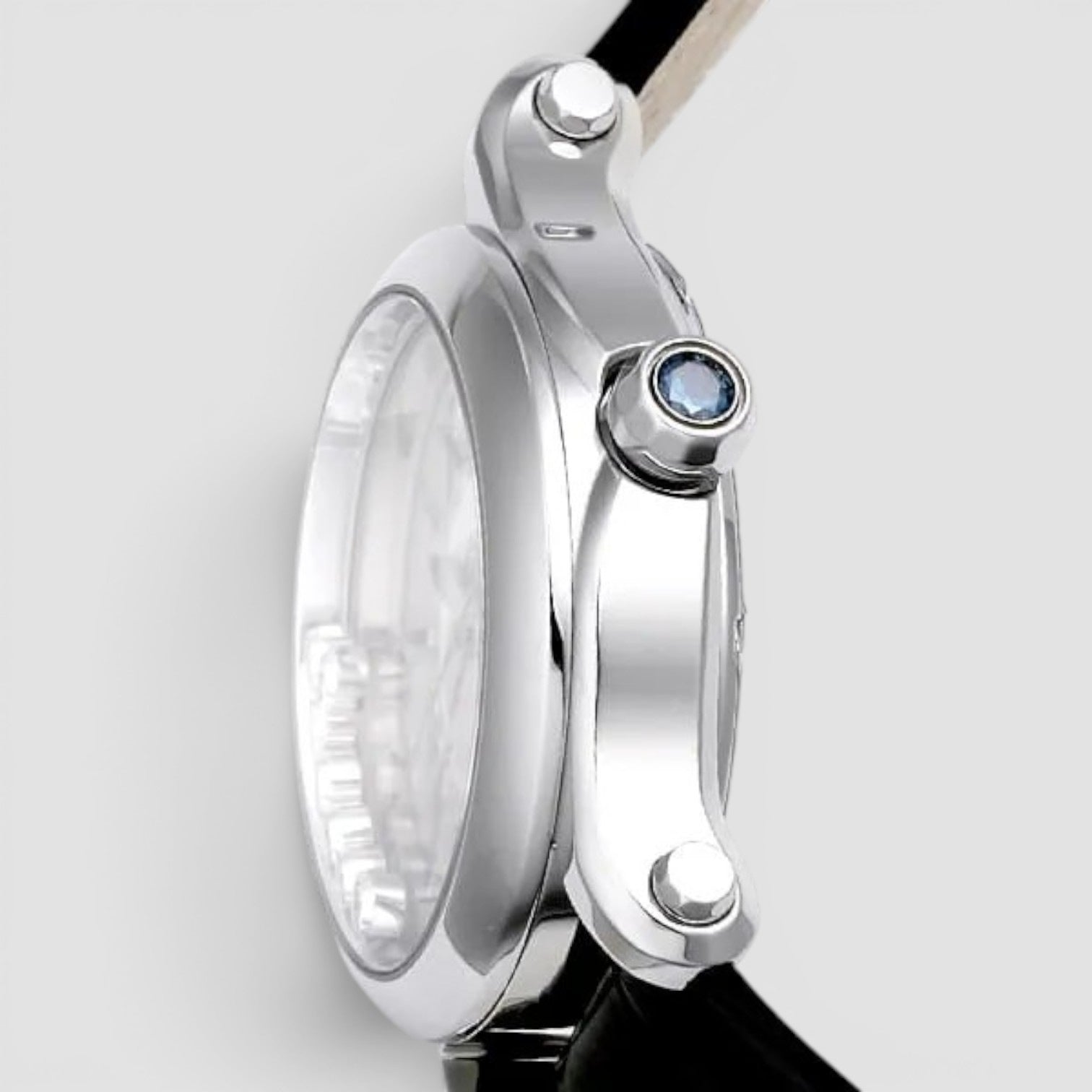 Happy Sport 36mm Steel Floating Diamonds