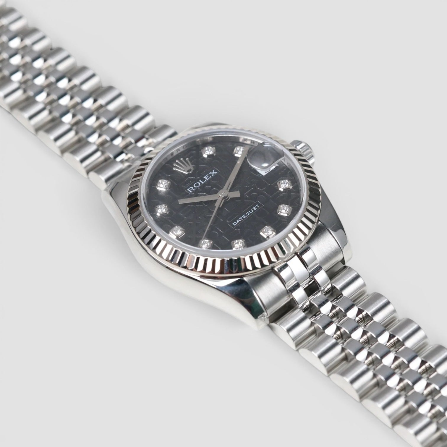 Datejust 31mm Black computer diamond dial jubilee